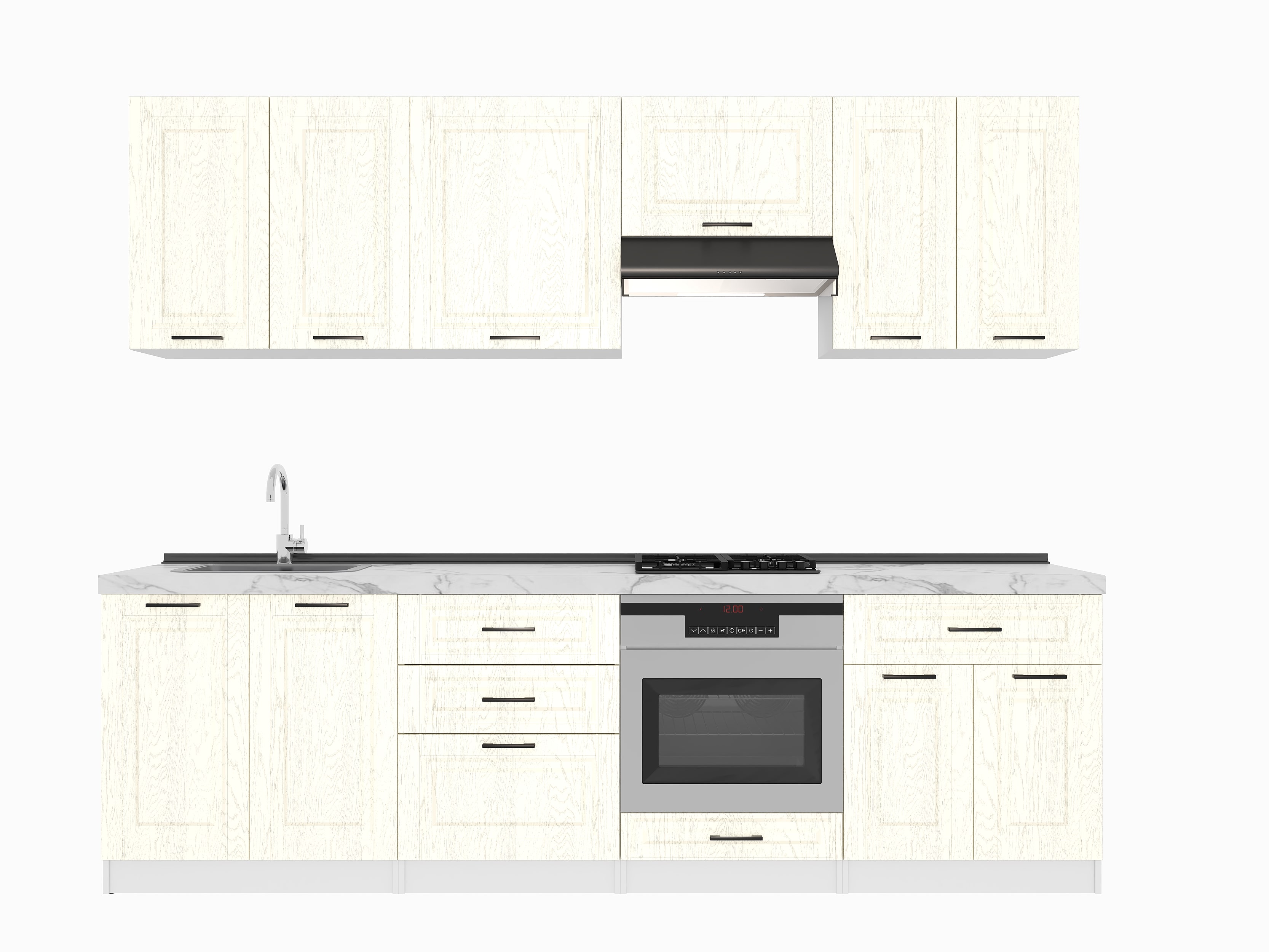 Kitchen: Venera "B" Classic, Marble, 270 cm
