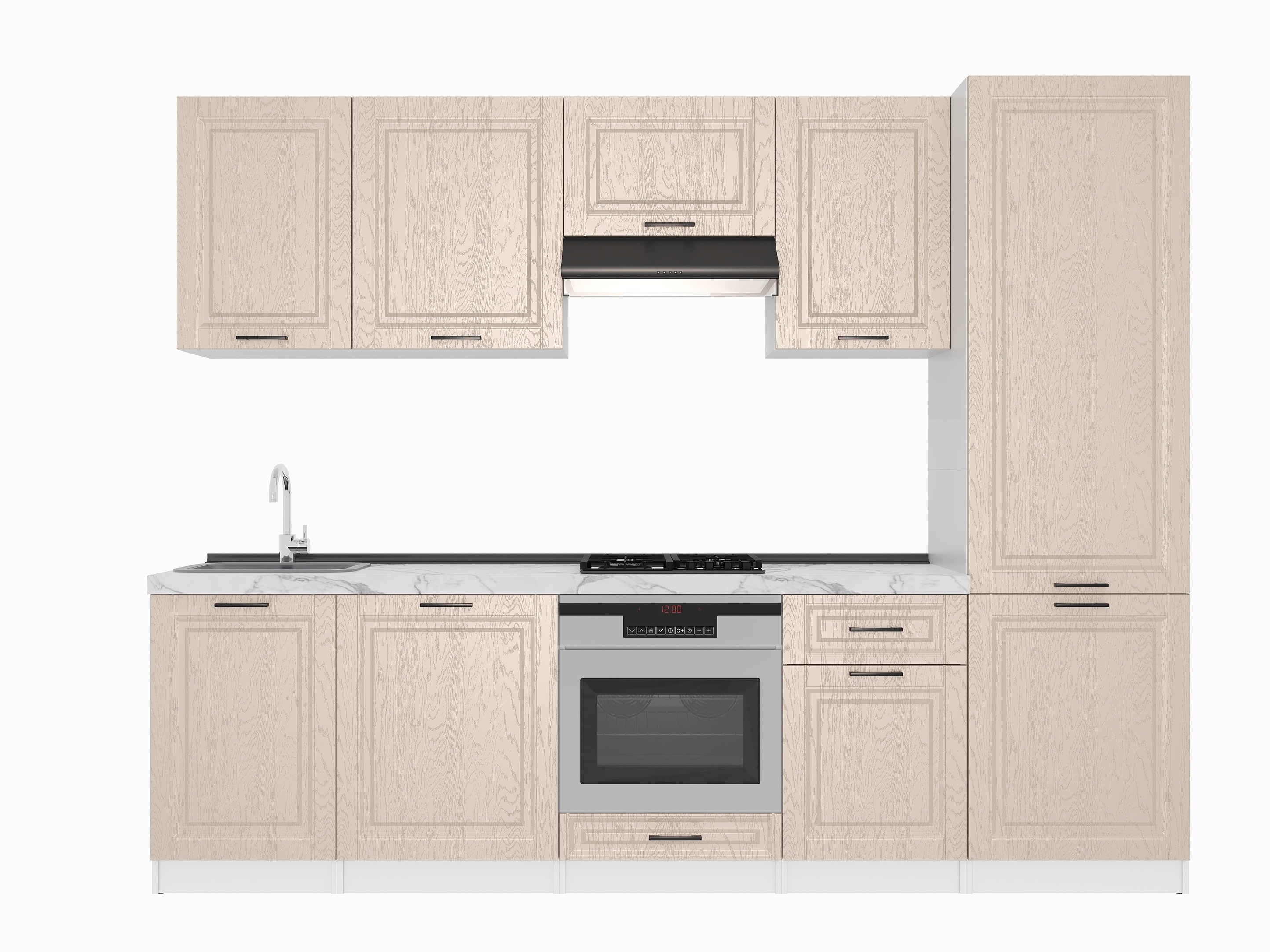 Kitchen: Stefani "A" Classic, Marble, 280 cm