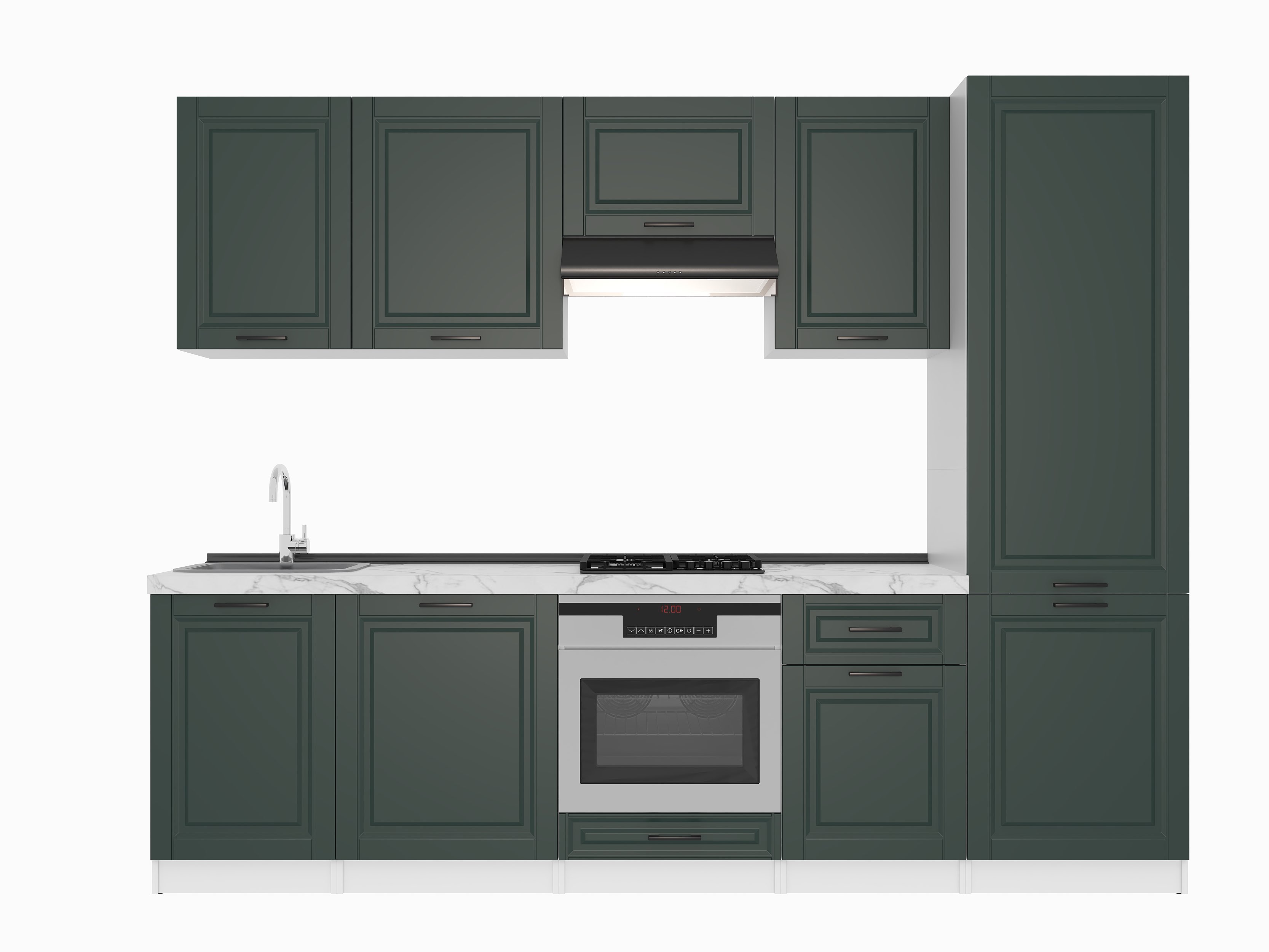 Kitchen: Stefani "A" Classic, Marble, 280 cm
