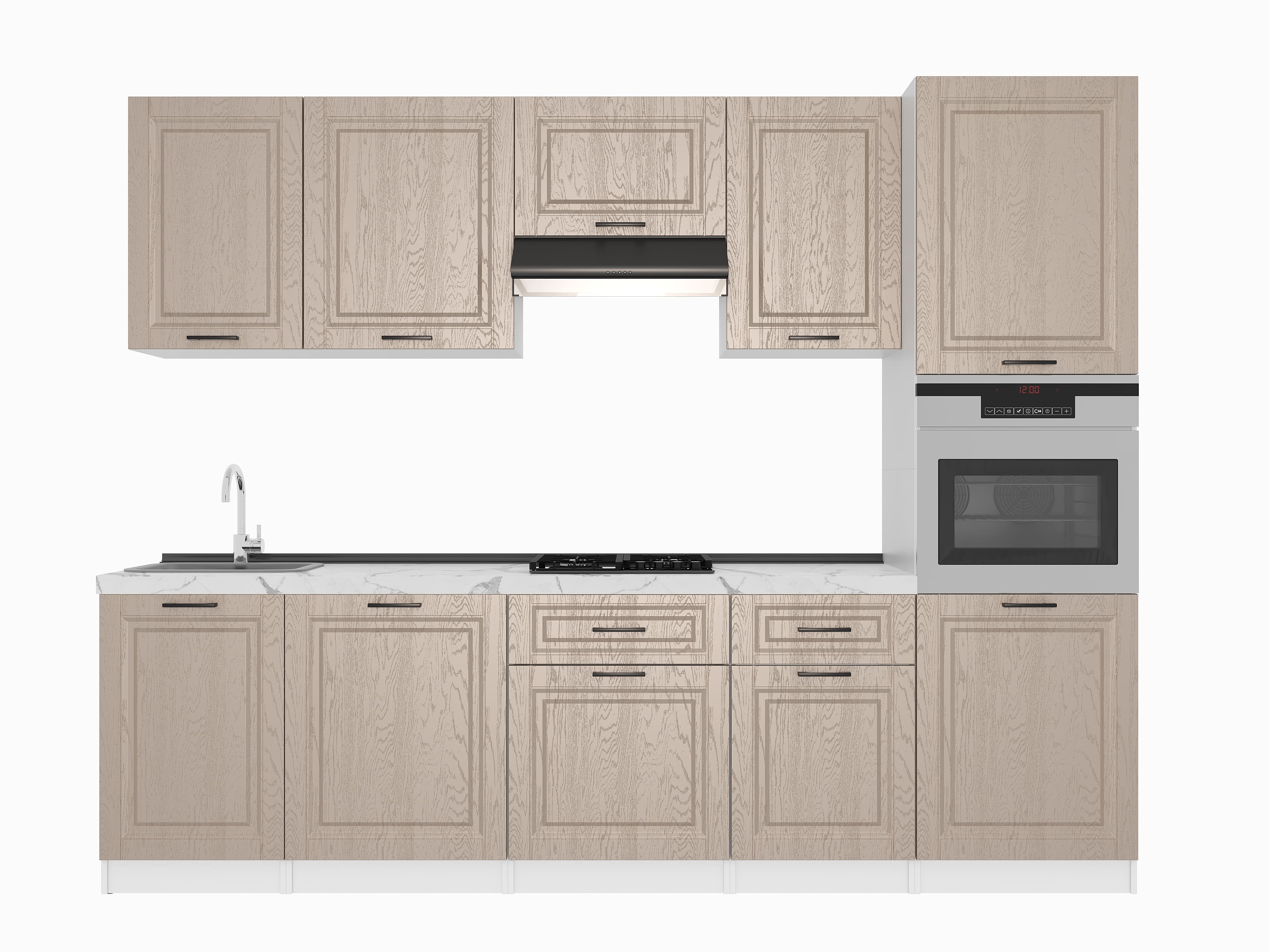 Кухонный гарнитур: Stefani "B" Classic, Мрамор, 280 cm