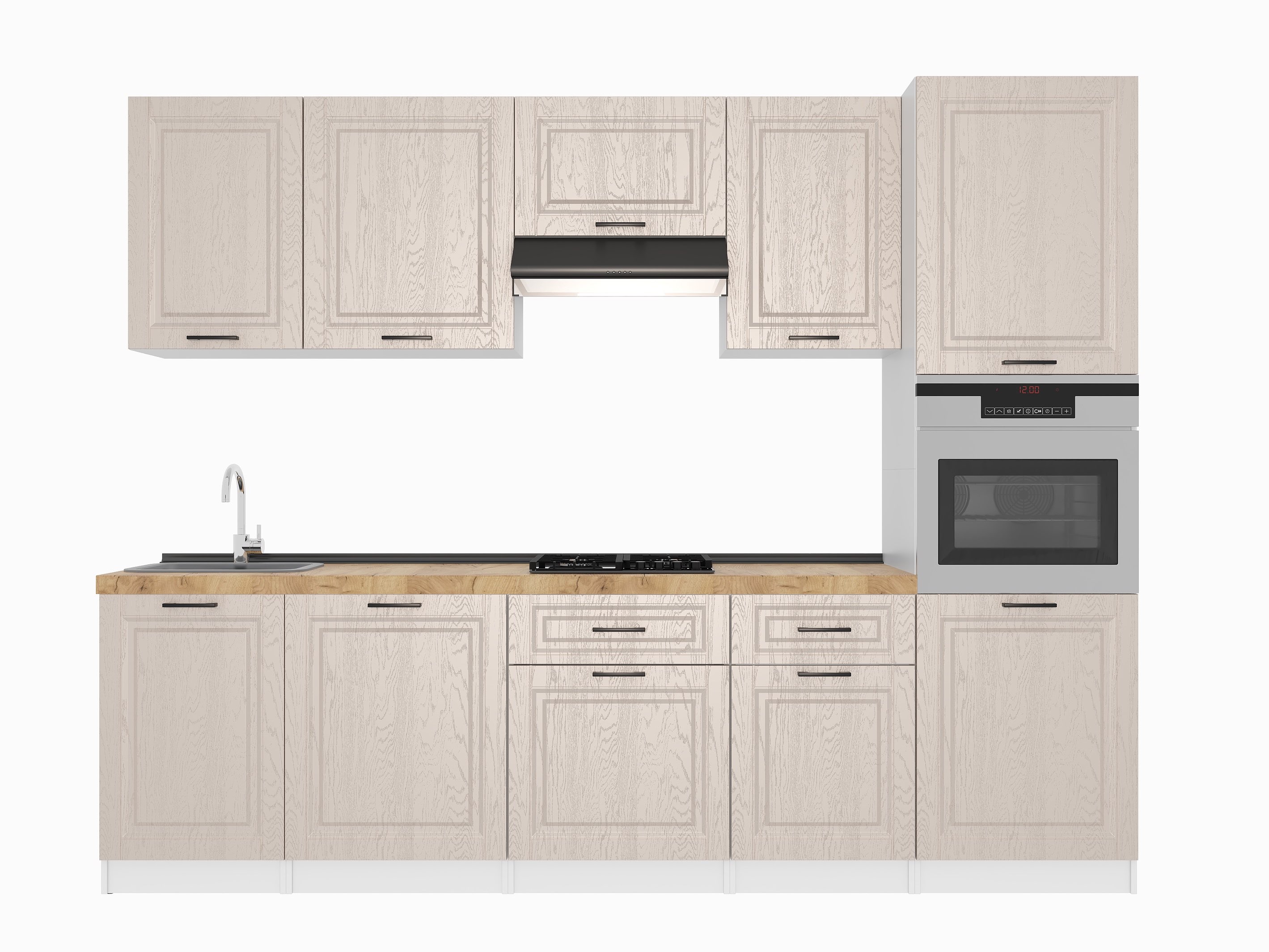 Set bucătărie: Stefani "B" Classic, Stejar Auriu, 280 cm