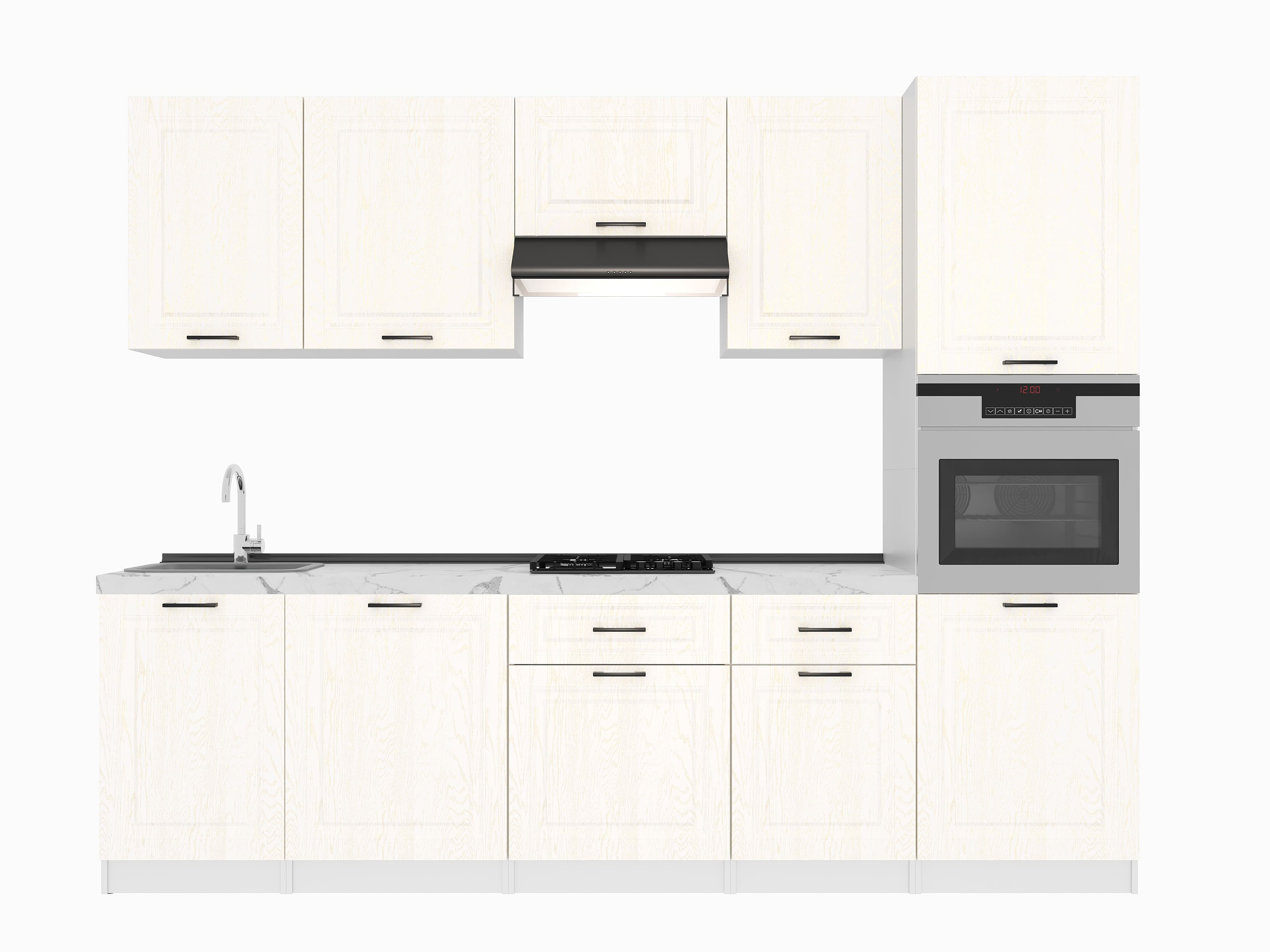Кухонный гарнитур: Stefani "B" Classic, Мрамор, 280 cm