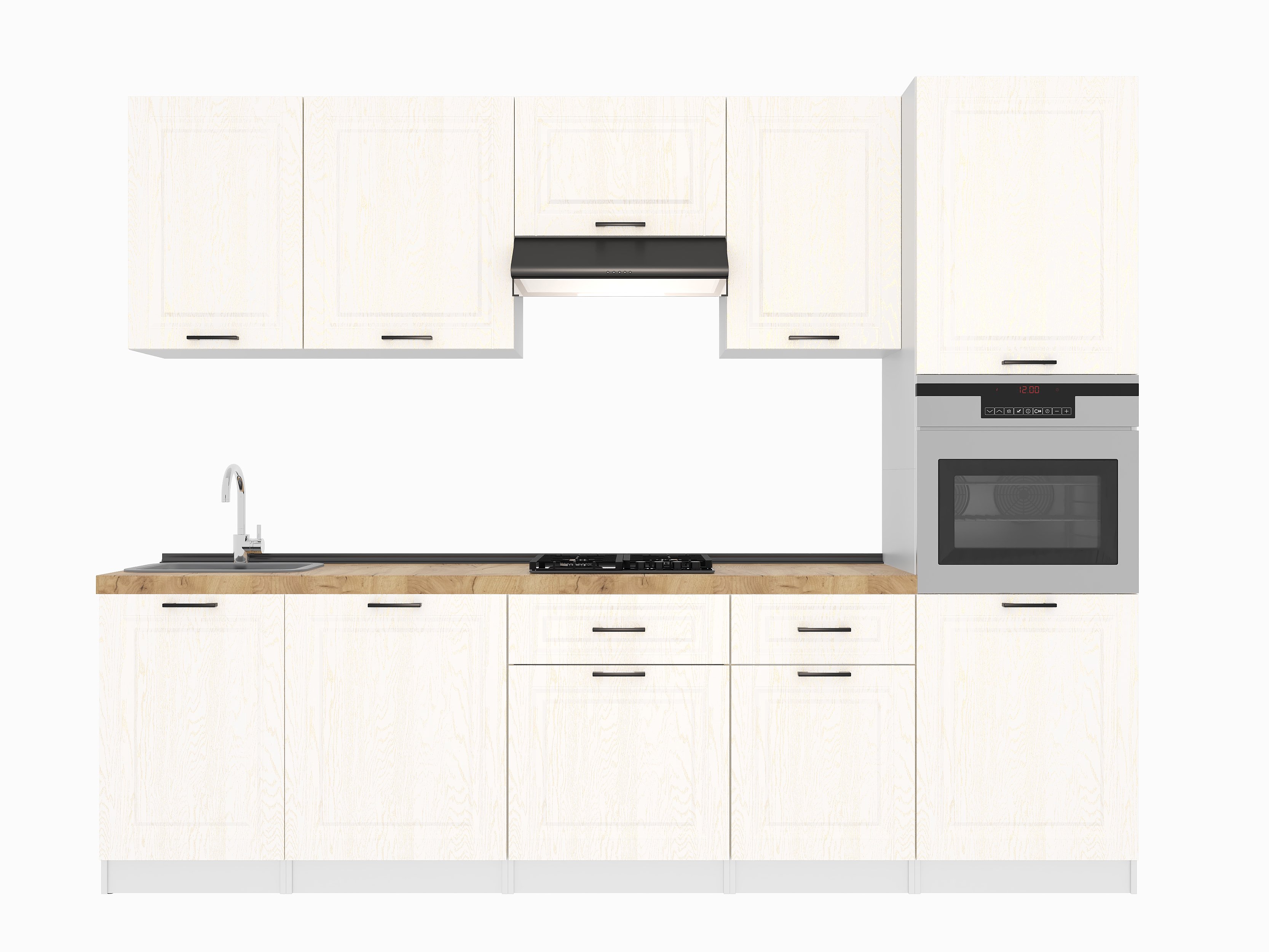 Set bucătărie: Stefani "B" Classic, Stejar Auriu, 280 cm