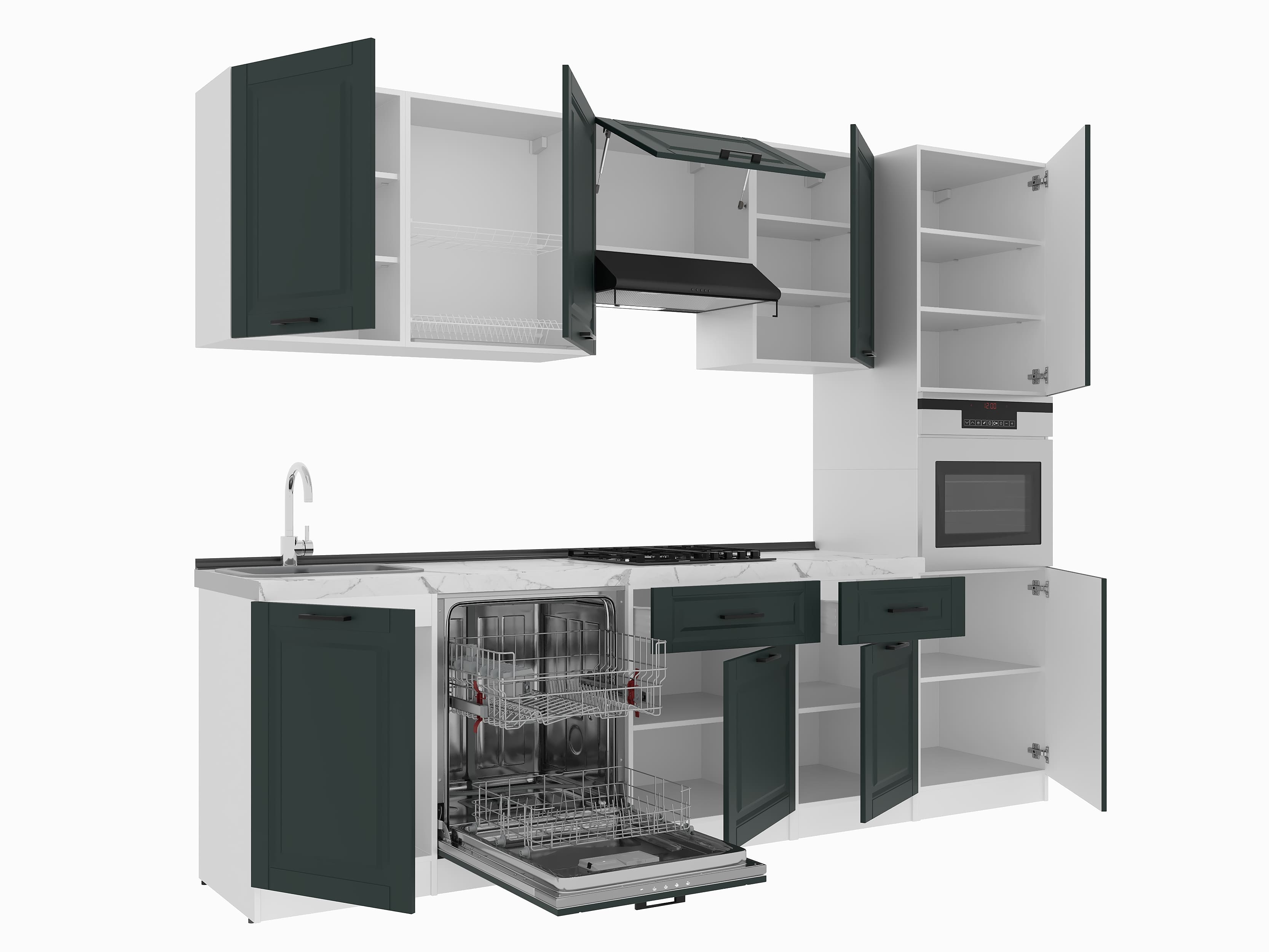 Set bucătărie: Stefani "B" Classic, Marmură, 280 cm