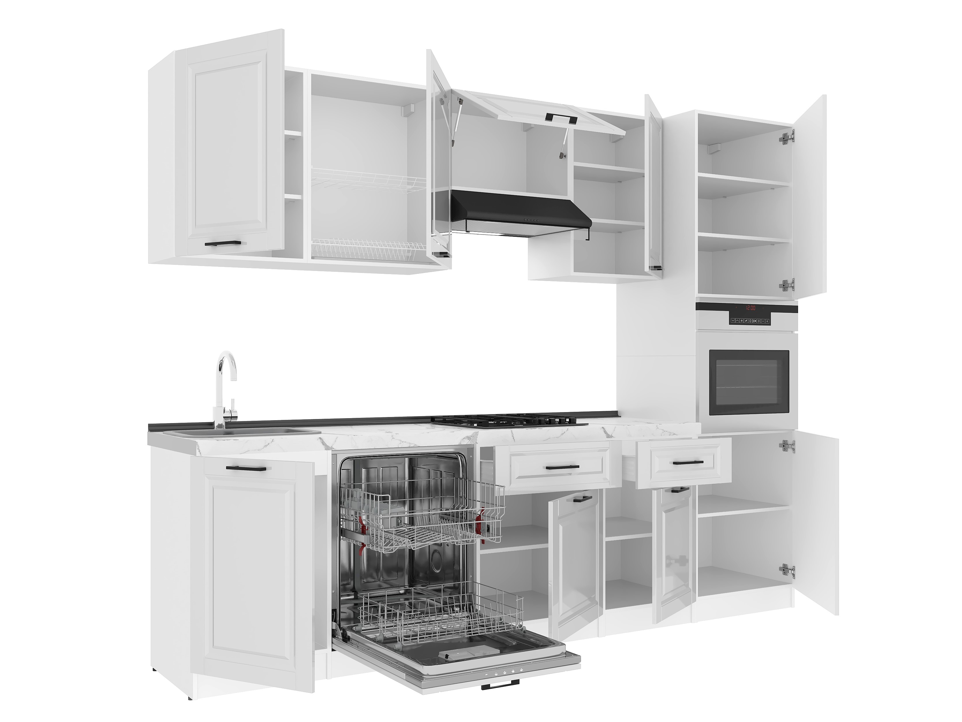 Set bucătărie: Stefani "B" Classic, Marmură, 280 cm