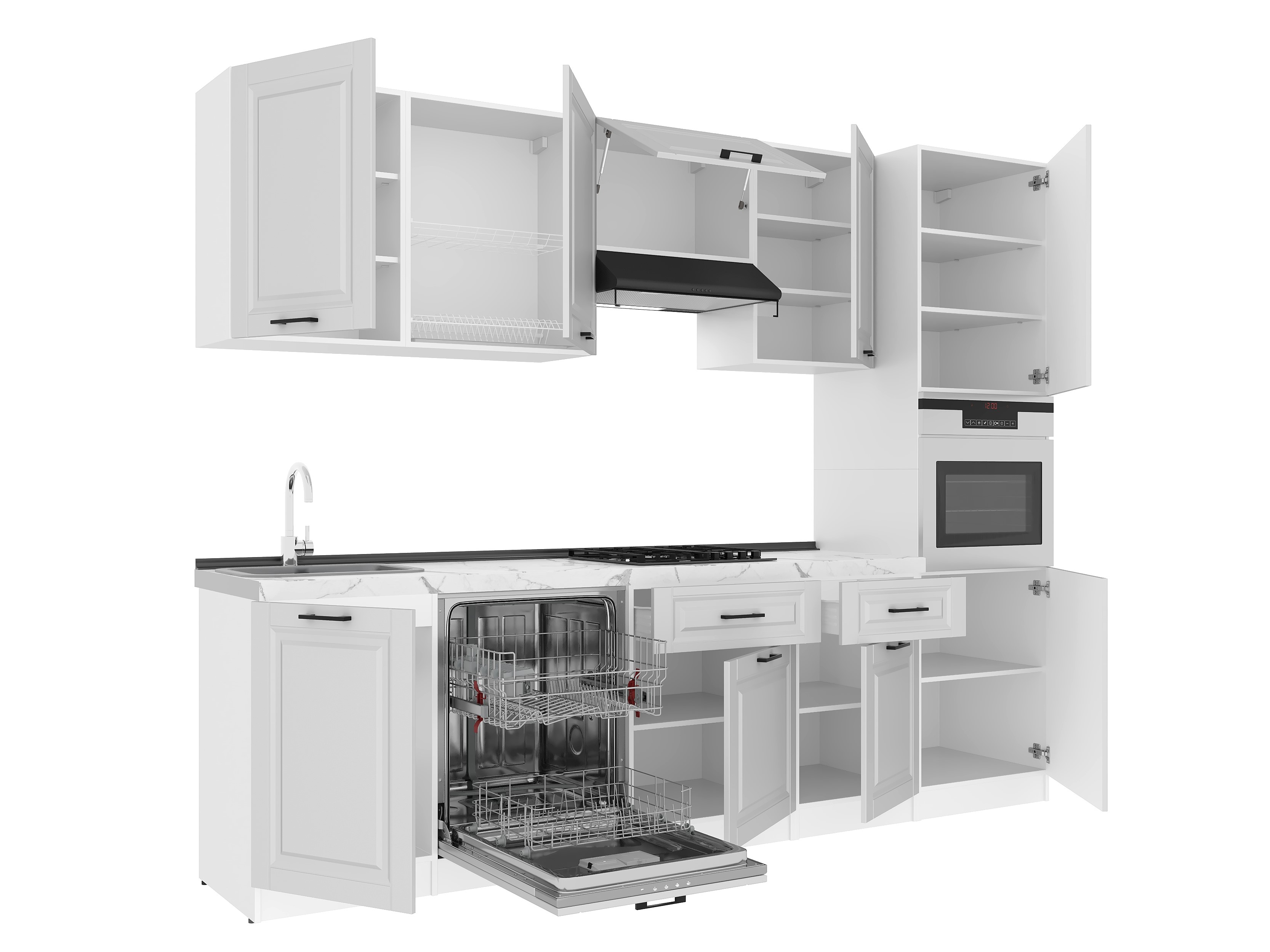 Set bucătărie: Stefani "B" Classic, Marmură, 280 cm