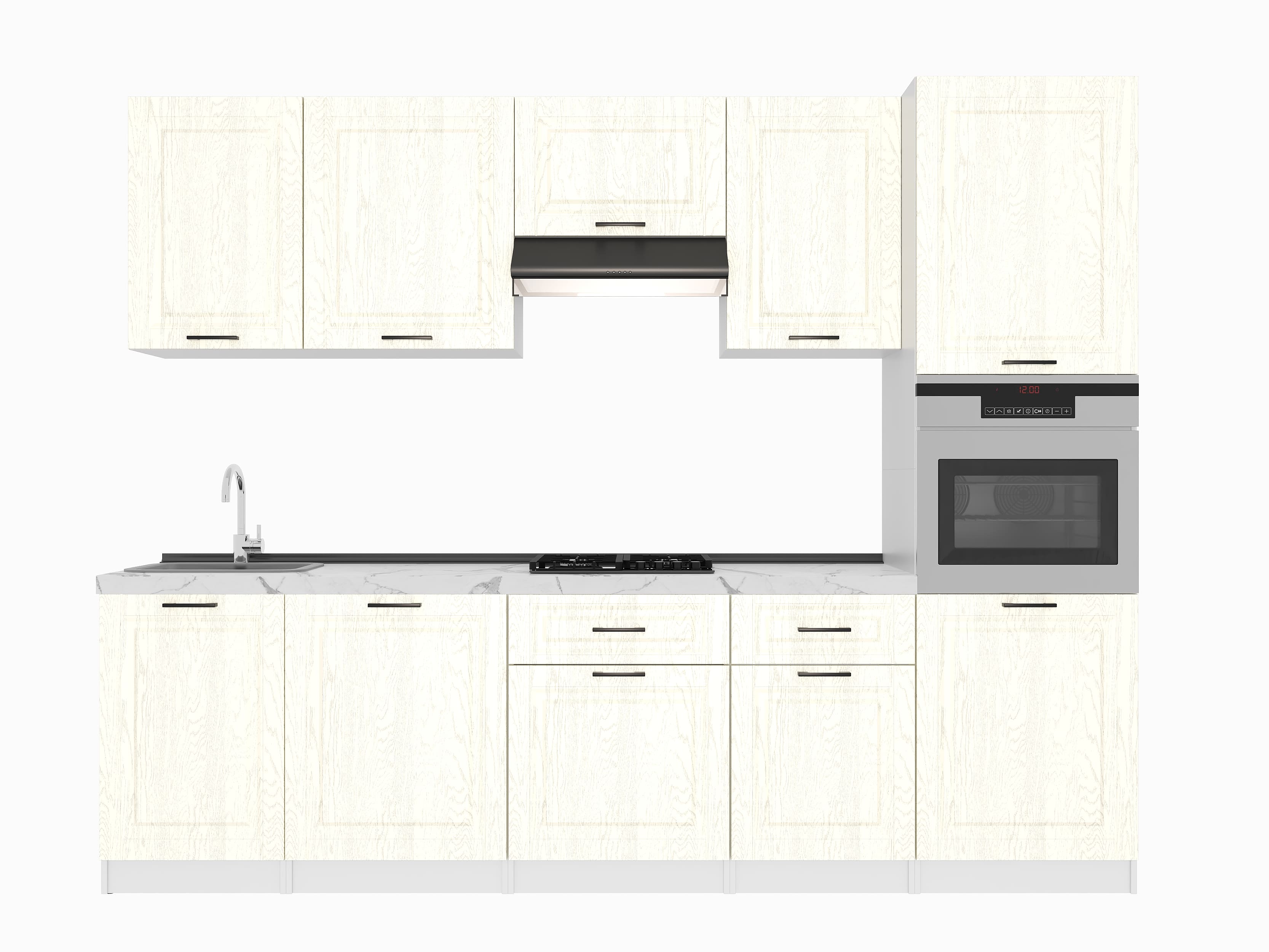 Кухонный гарнитур: Stefani "B" Classic, Мрамор, 280 cm