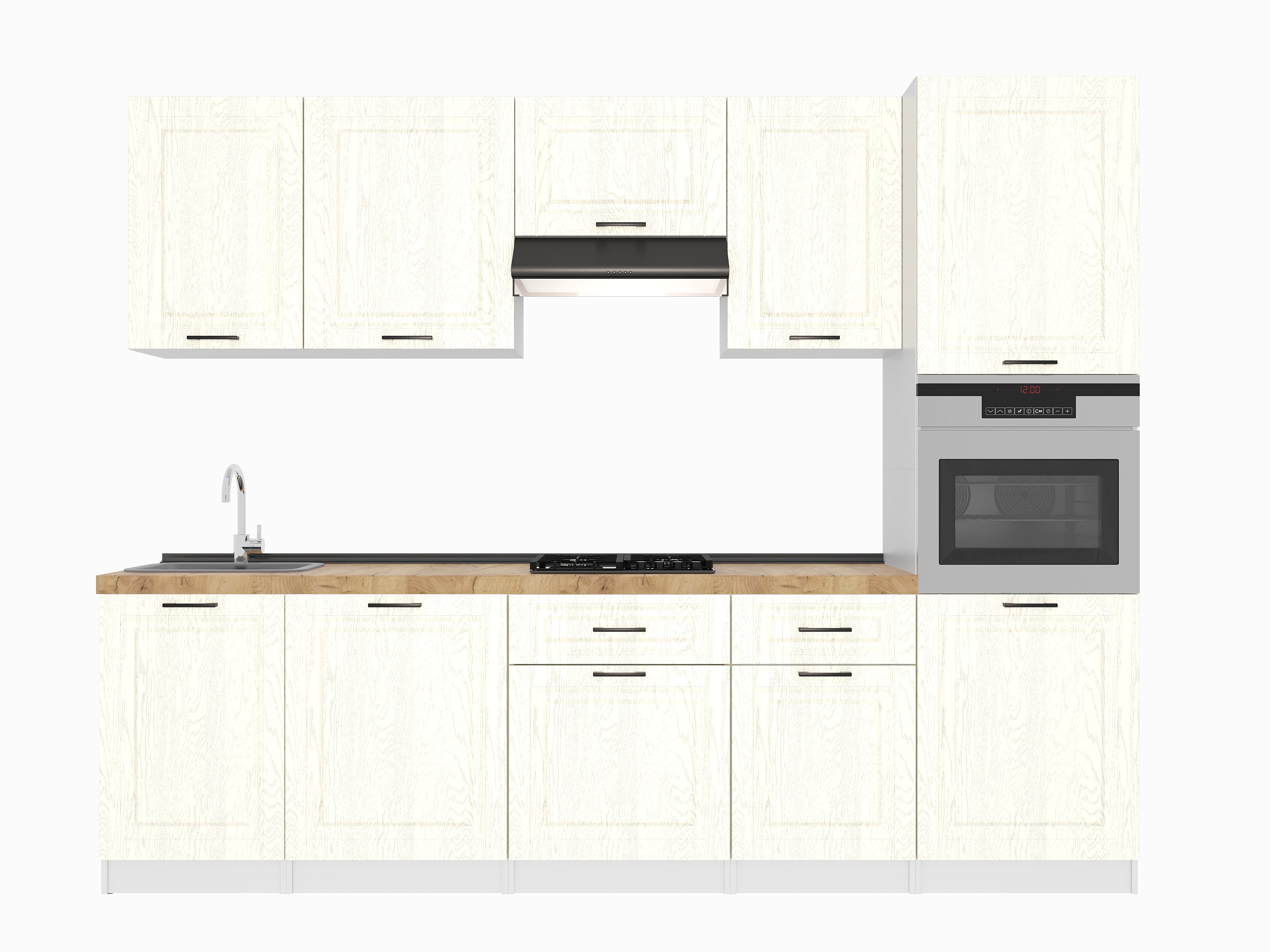 Set bucătărie: Stefani "B" Classic, Stejar Auriu, 280 cm