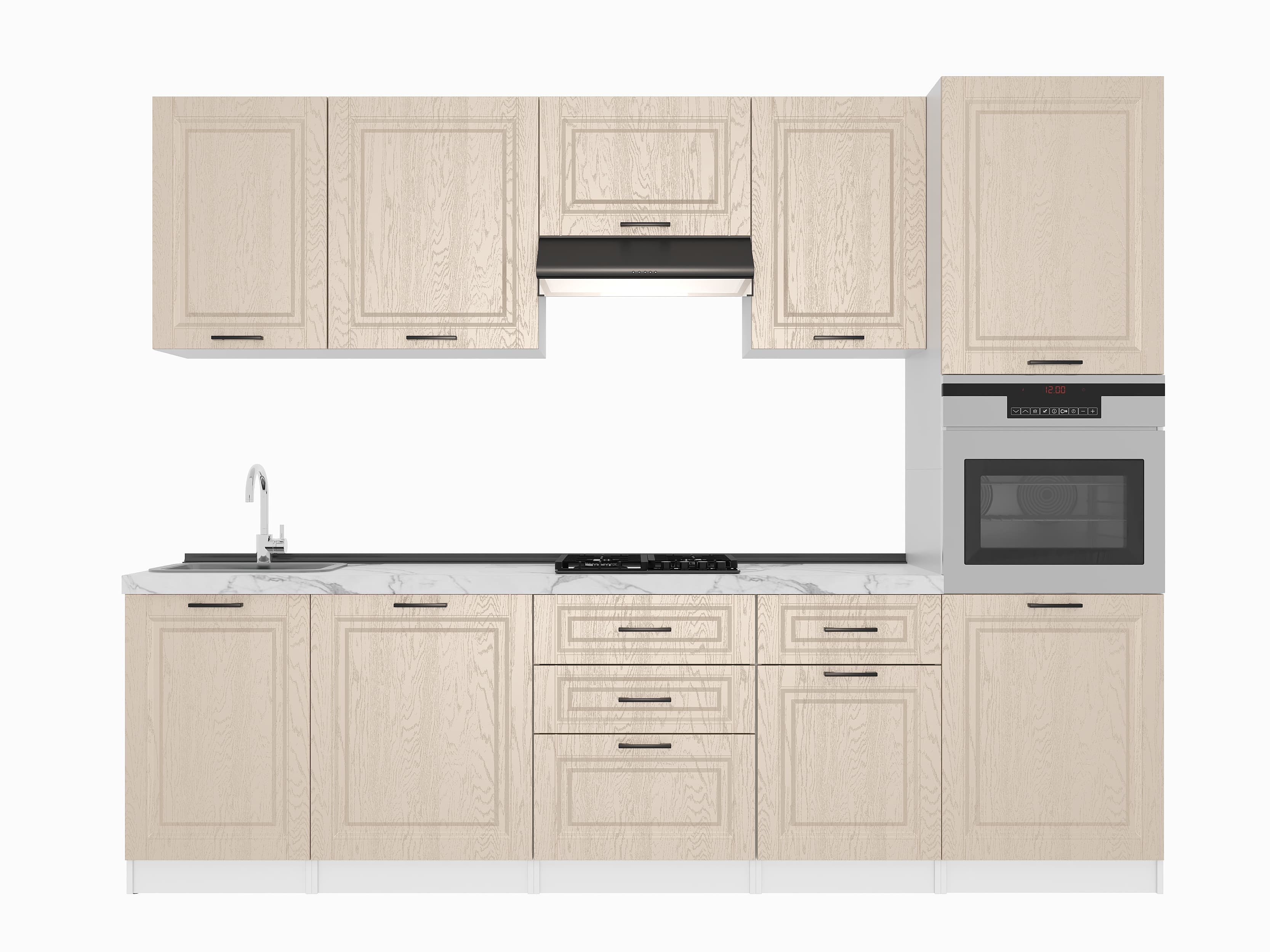 Кухонный гарнитур: Stefani "C" Classic, Мрамор, 280 cm
