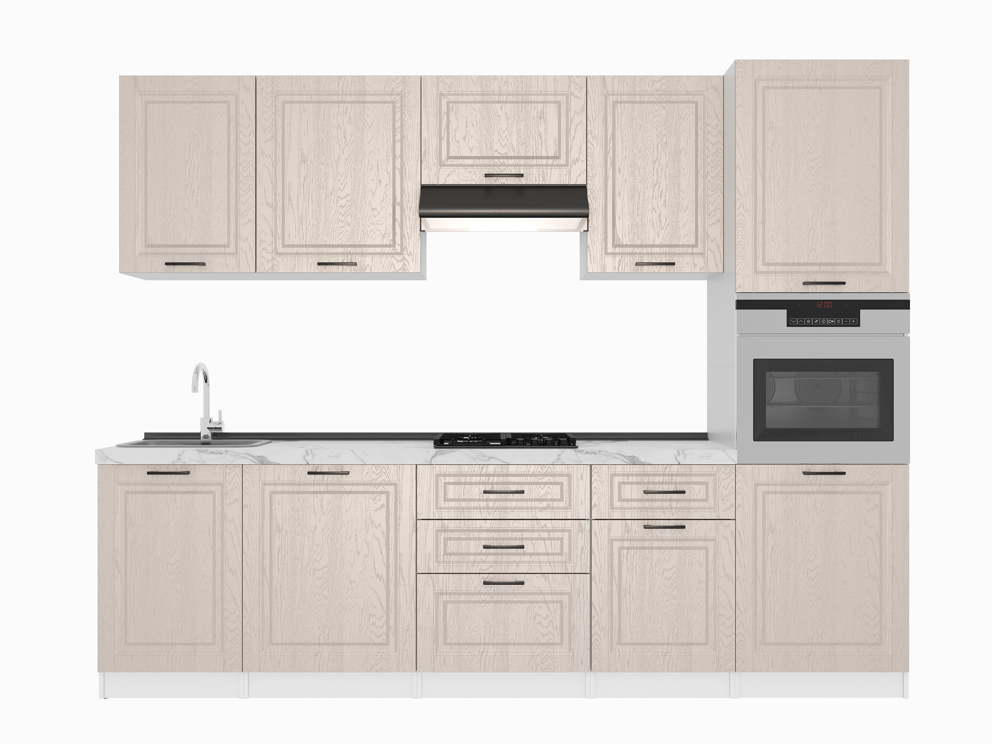Кухонный гарнитур: Stefani "C" Classic, Мрамор, 280 cm
