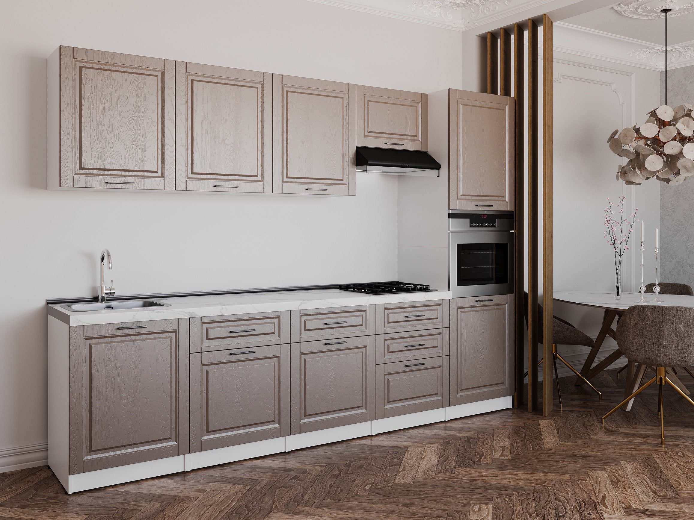 Kitchen: Valensia "A" Classic, Marble, 300 cm