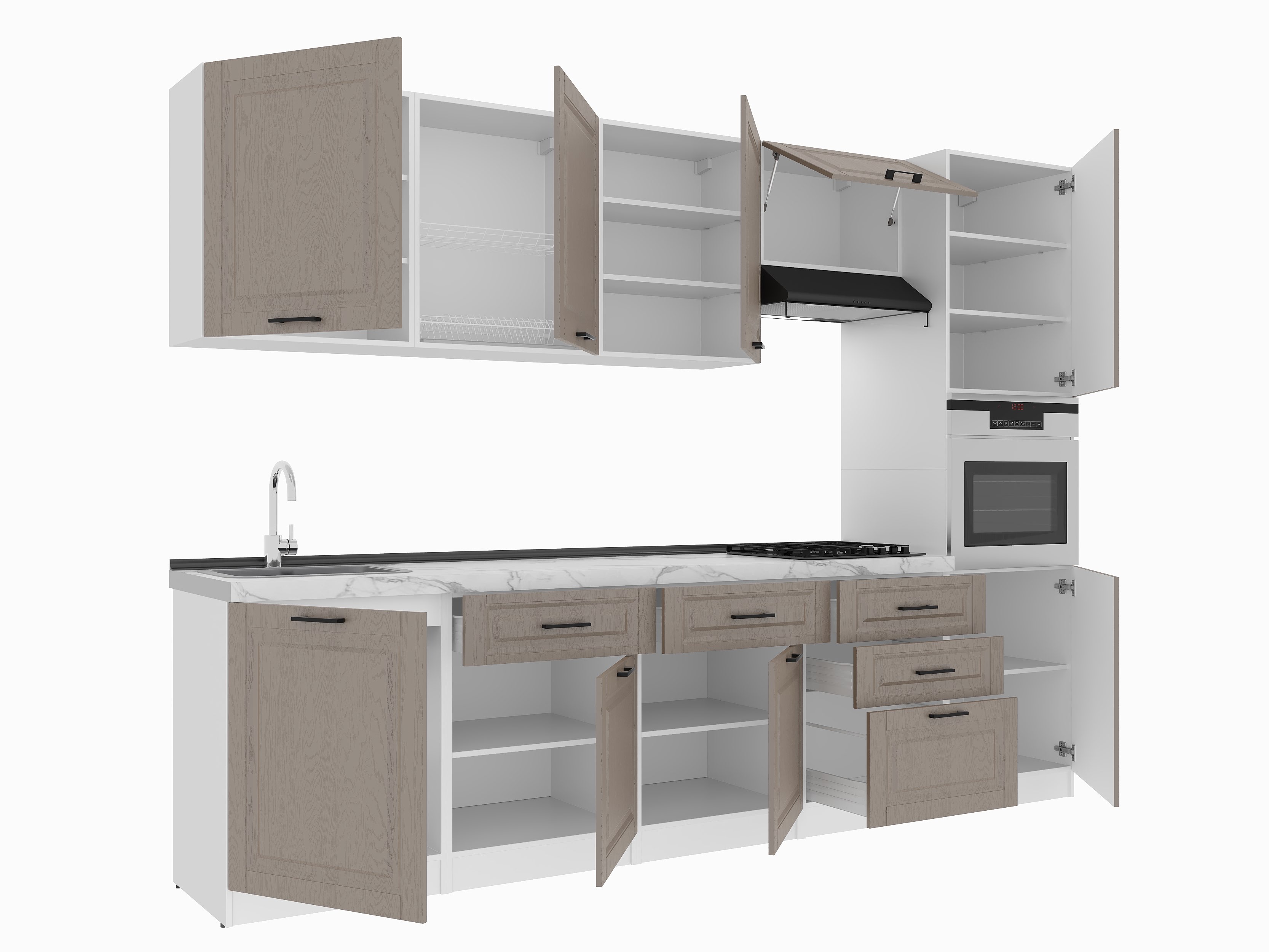 Kitchen: Valensia "A" Classic, Marble, 300 cm