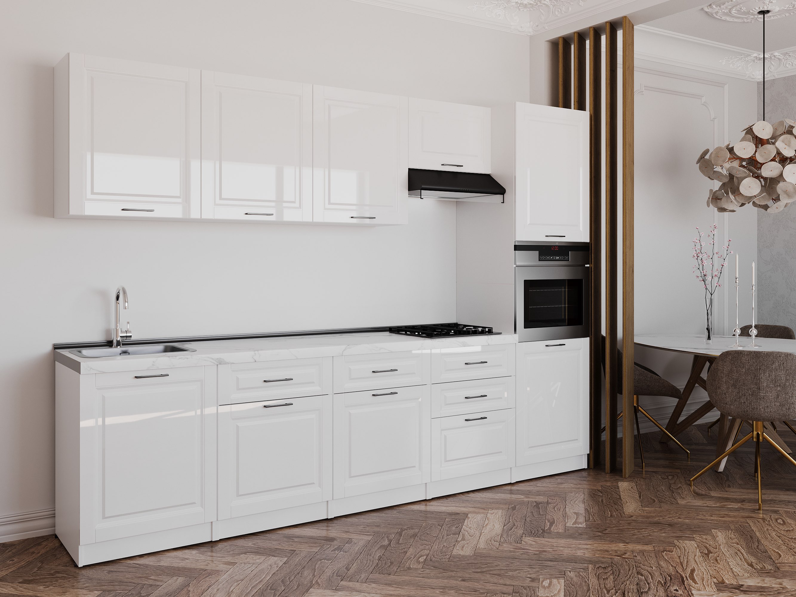 Kitchen: Valensia "A" Classic, Marble, 300 cm
