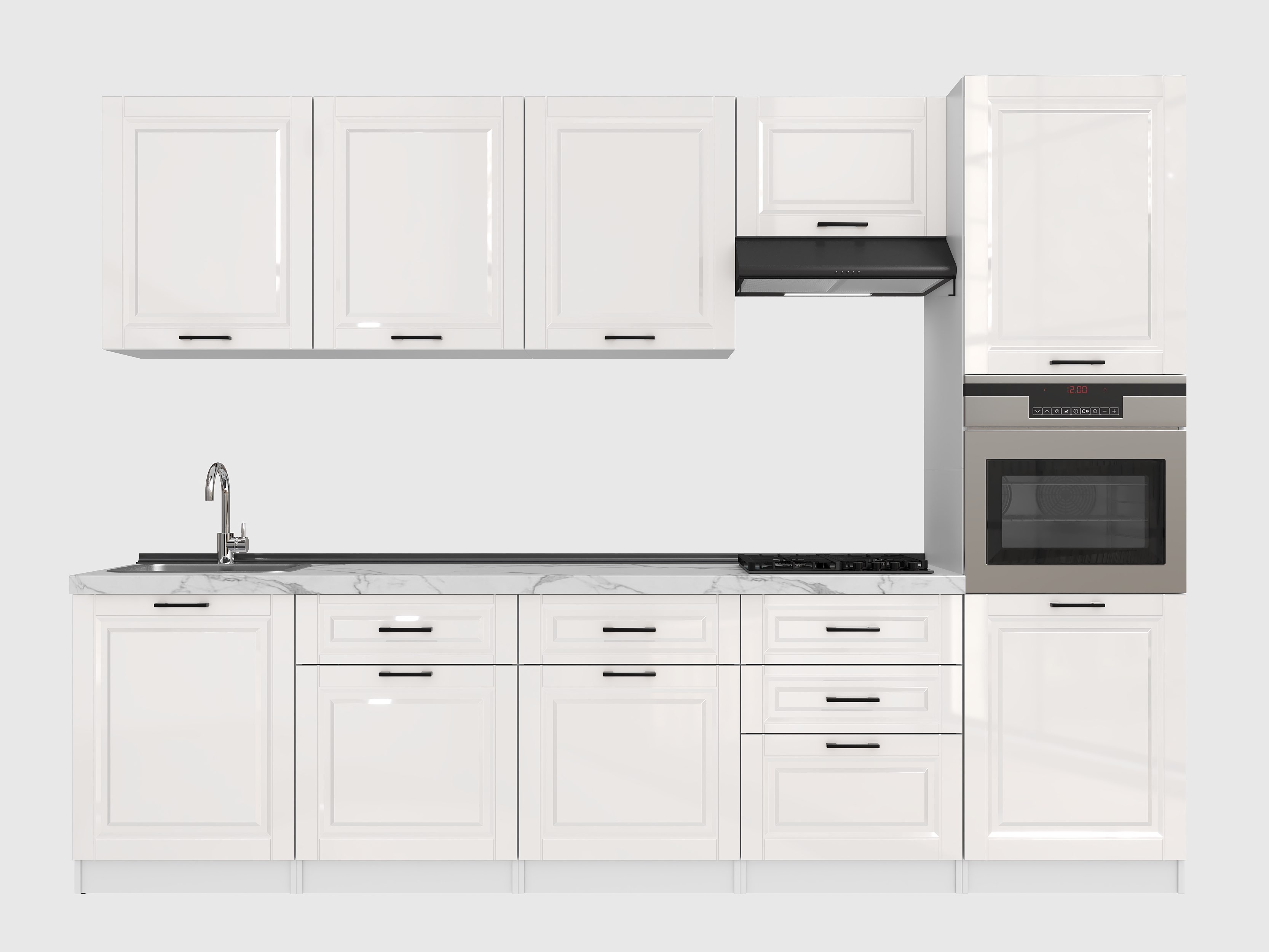 Kitchen: Valensia "A" Classic, Marble, 300 cm