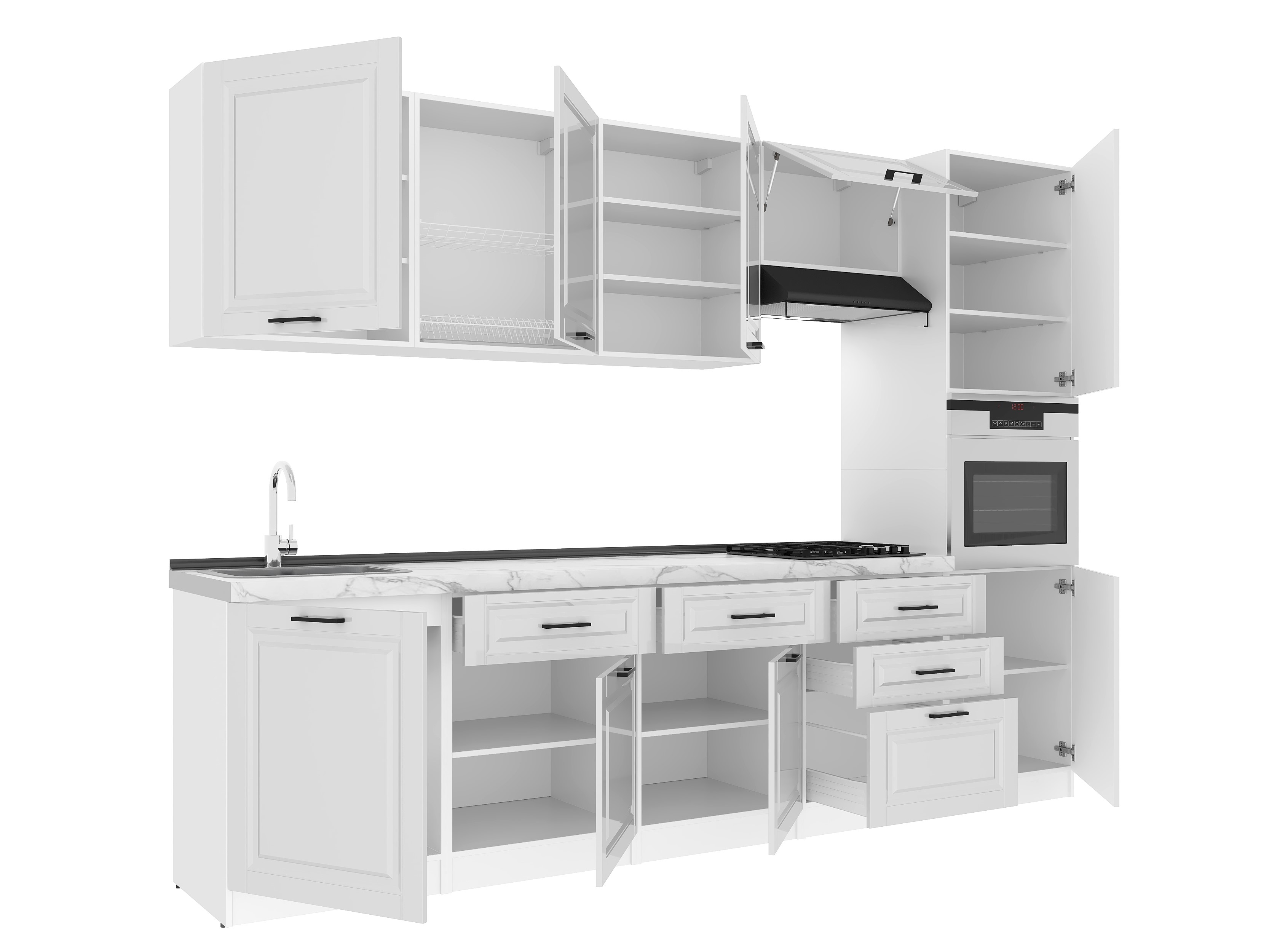 Kitchen: Valensia "A" Classic, Marble, 300 cm