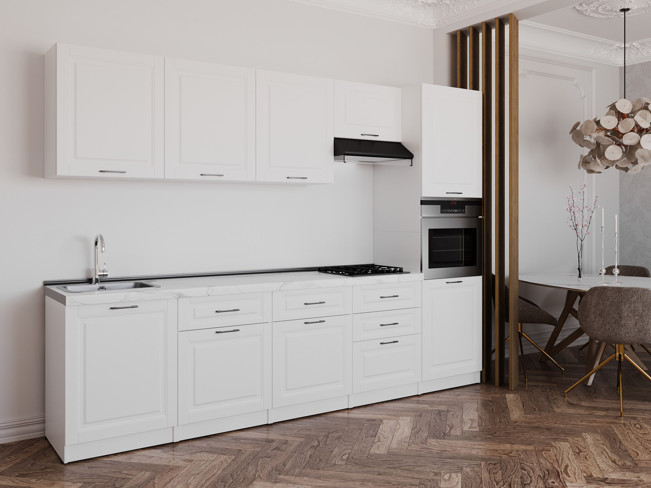 Kitchen: Valensia "A" Classic, Marble, 300 cm