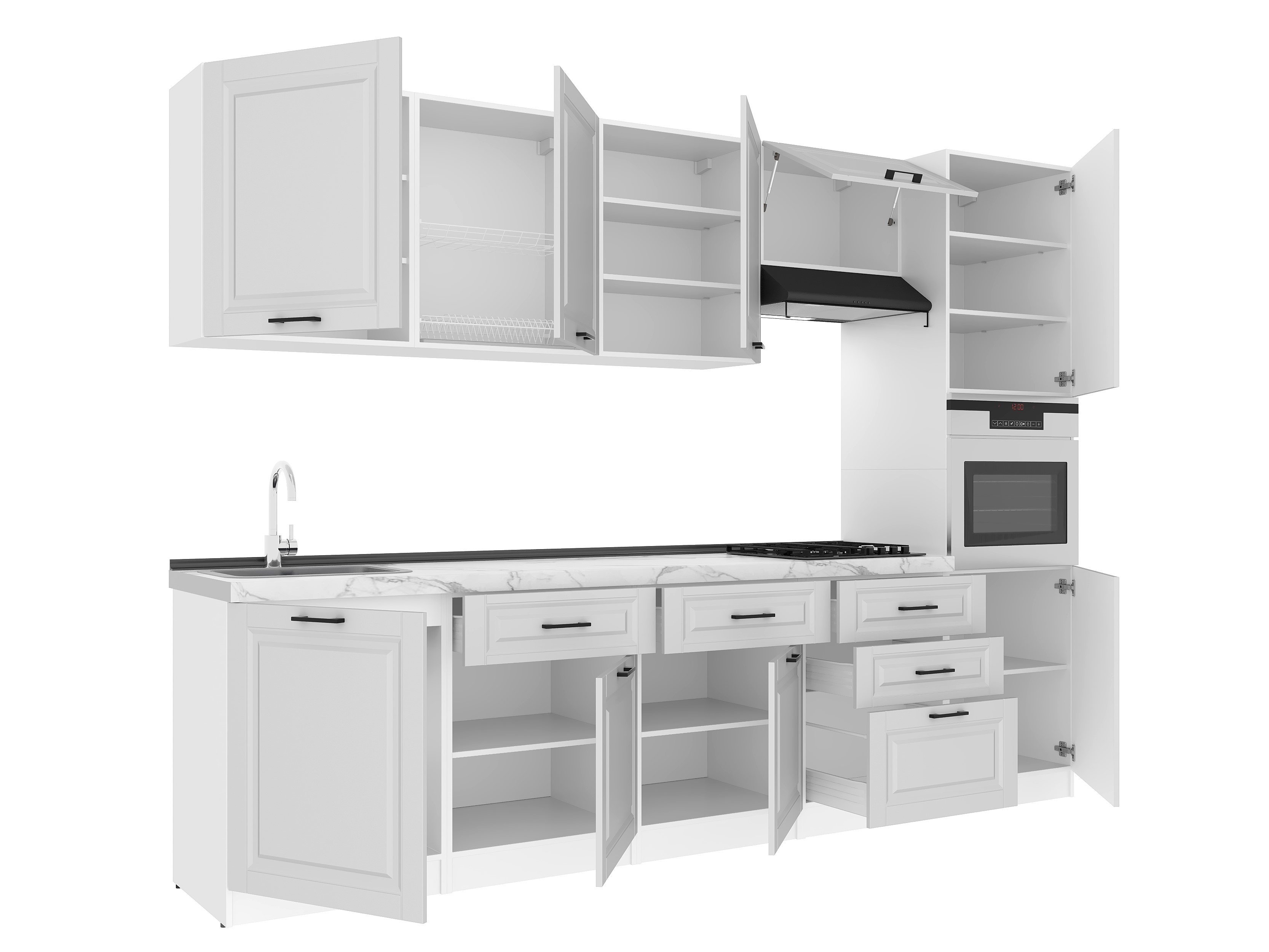 Kitchen: Valensia "A" Classic, Marble, 300 cm