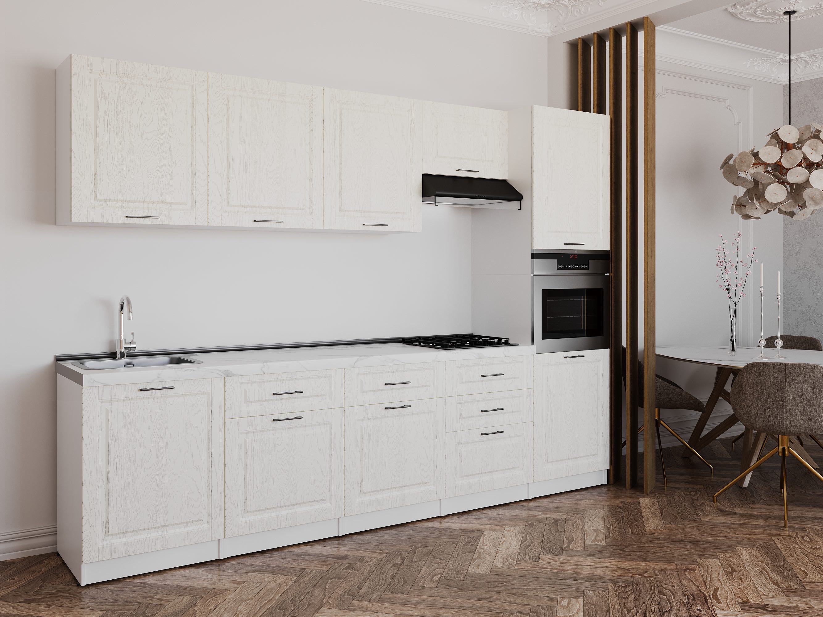 Kitchen: Valensia "A" Classic, Marble, 300 cm
