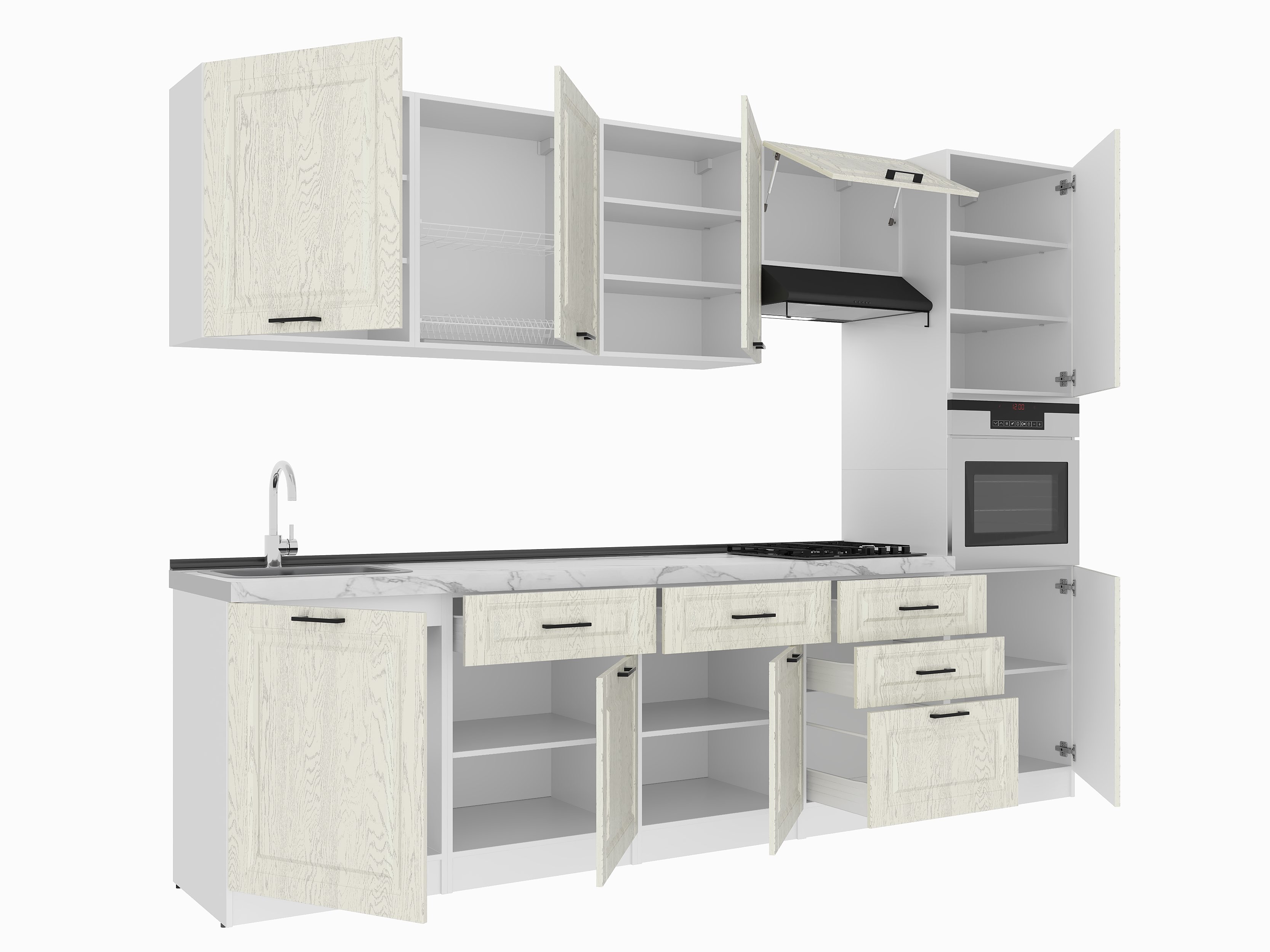 Kitchen: Valensia "A" Classic, Marble, 300 cm