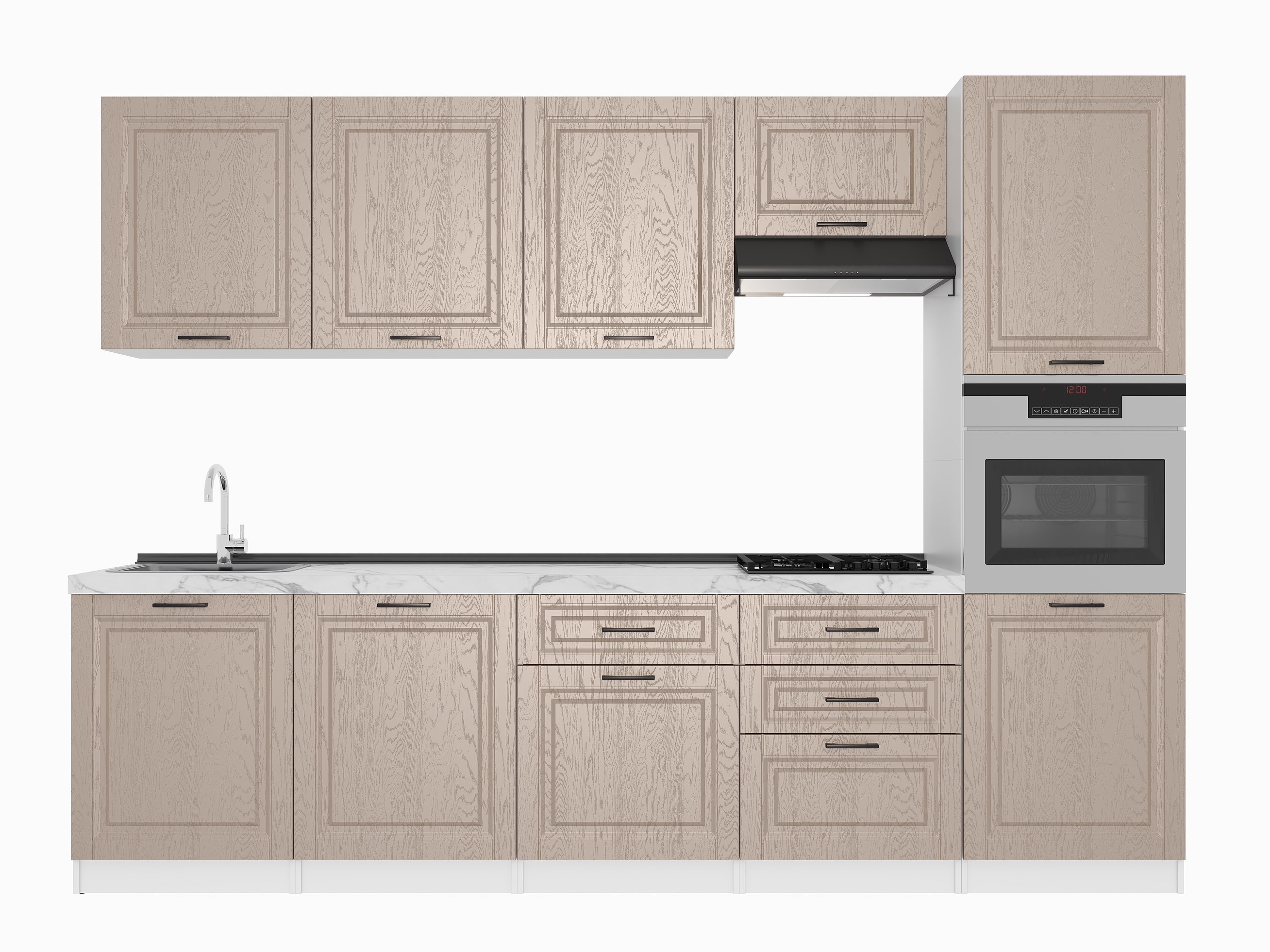 Кухонный гарнитур: Valensia "B" Classic, Мрамор, 300 cm