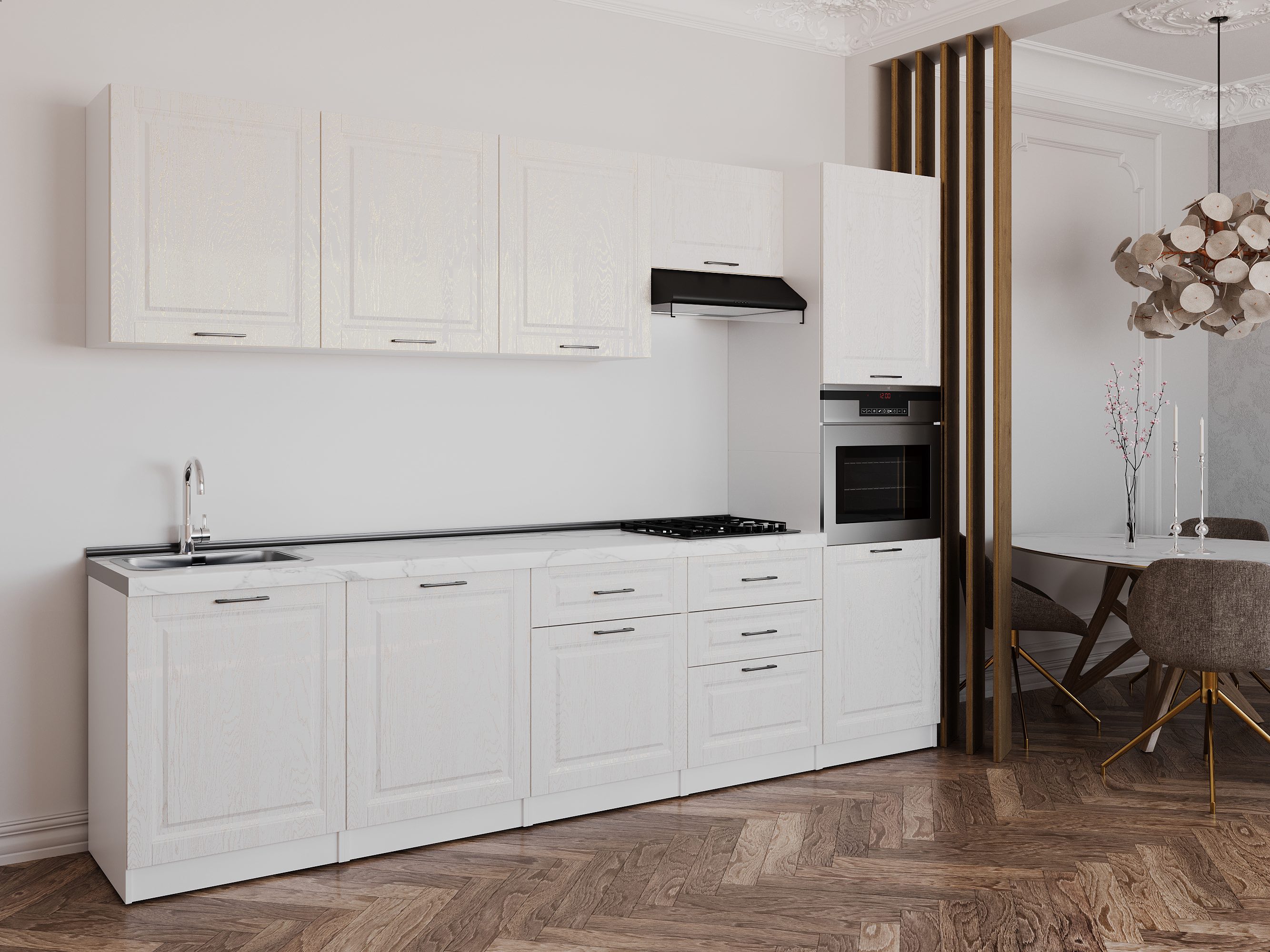 Kitchen: Valensia "B" Classic, Marble, 300 cm