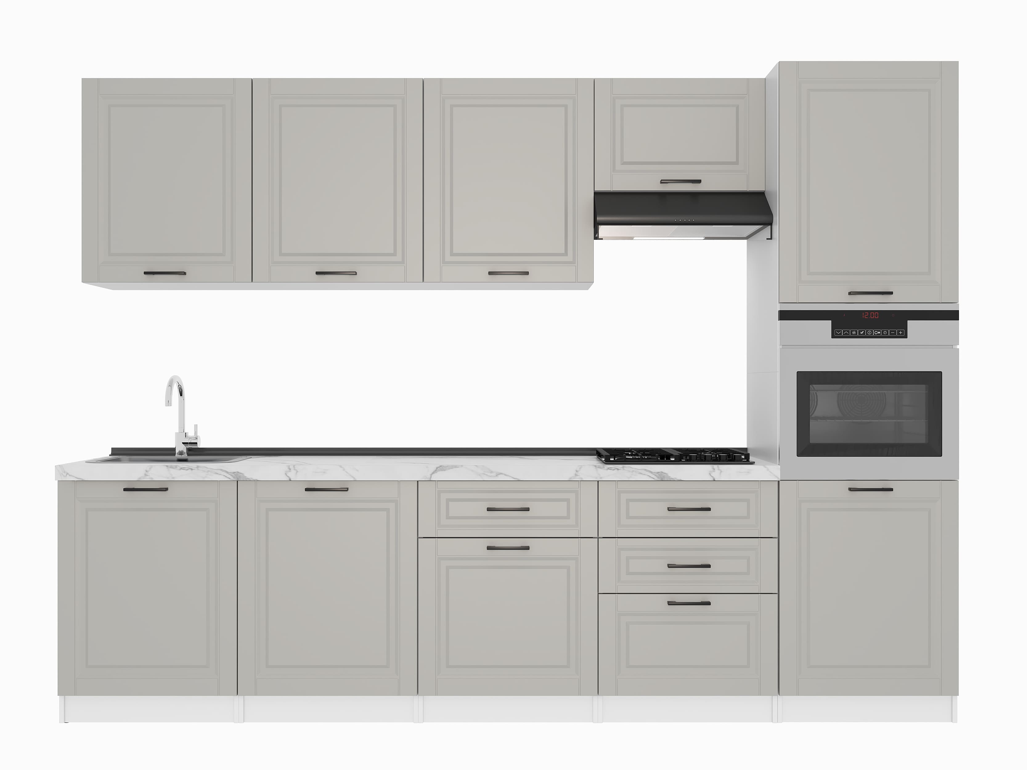 Kitchen: Valensia "B" Classic, Marble, 300 cm