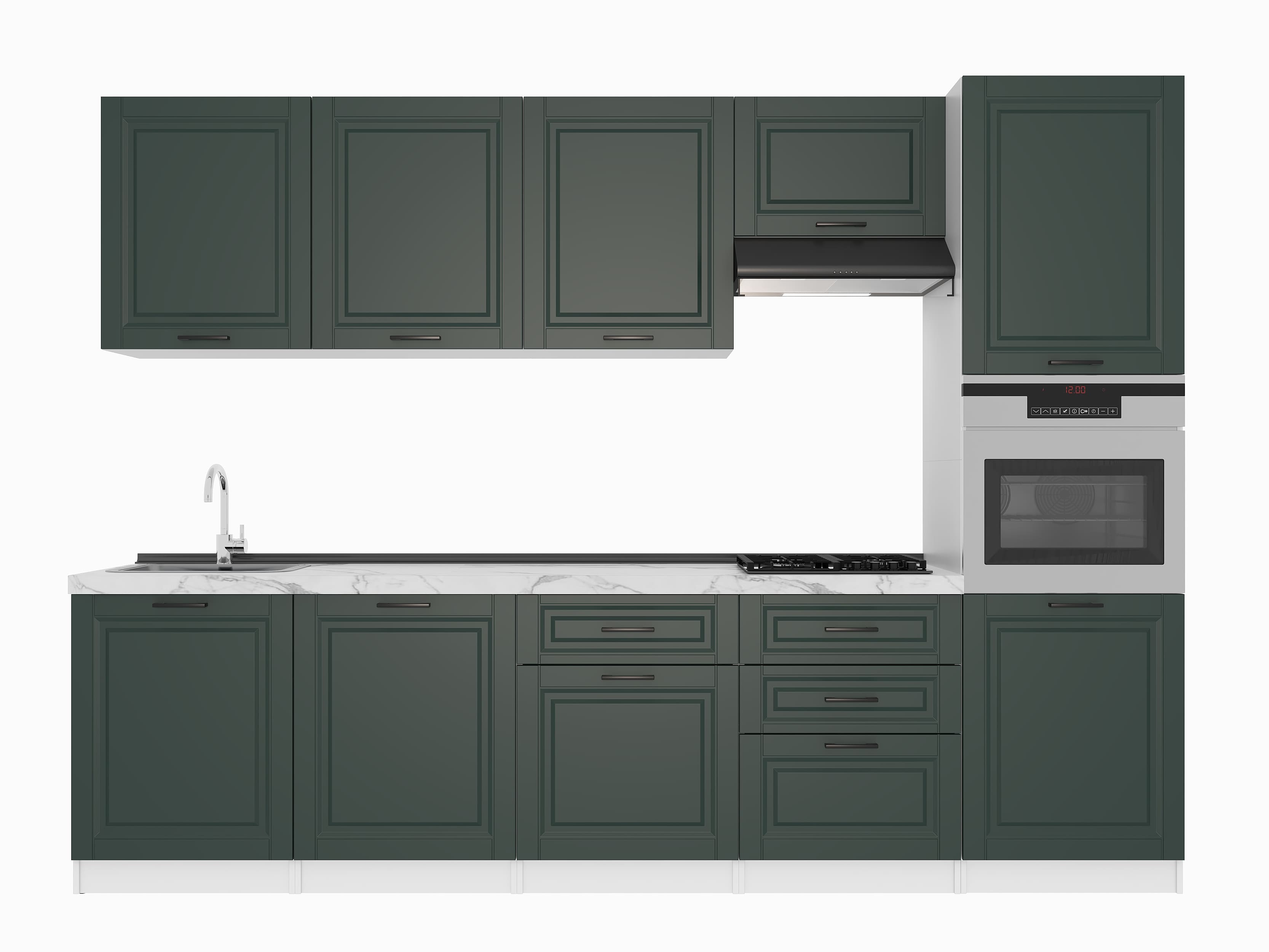 Kitchen: Valensia "B" Classic, Marble, 300 cm