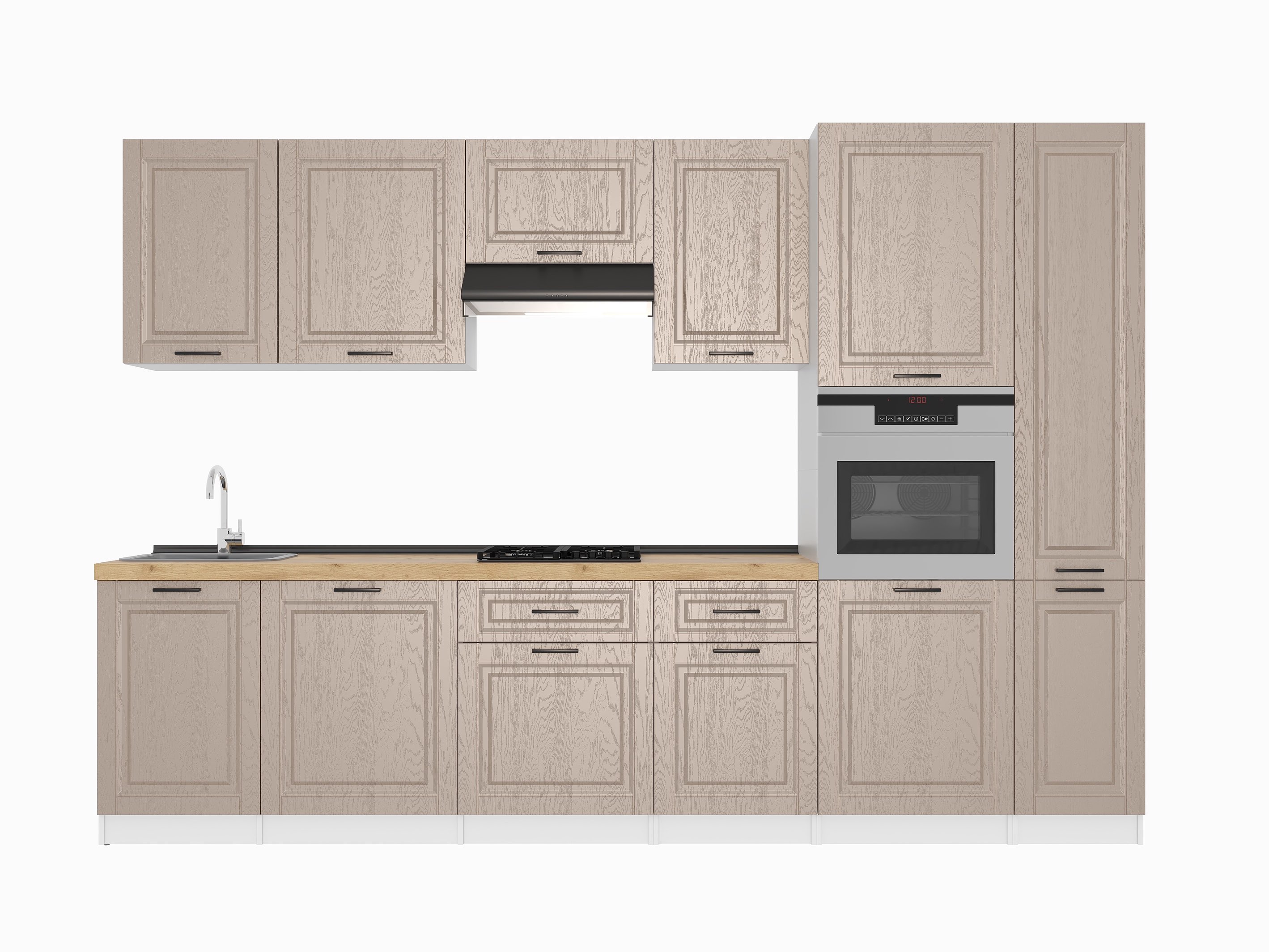 Кухонный гарнитур: Lana "A" Classic, Золотой Дуб, 320 cm
