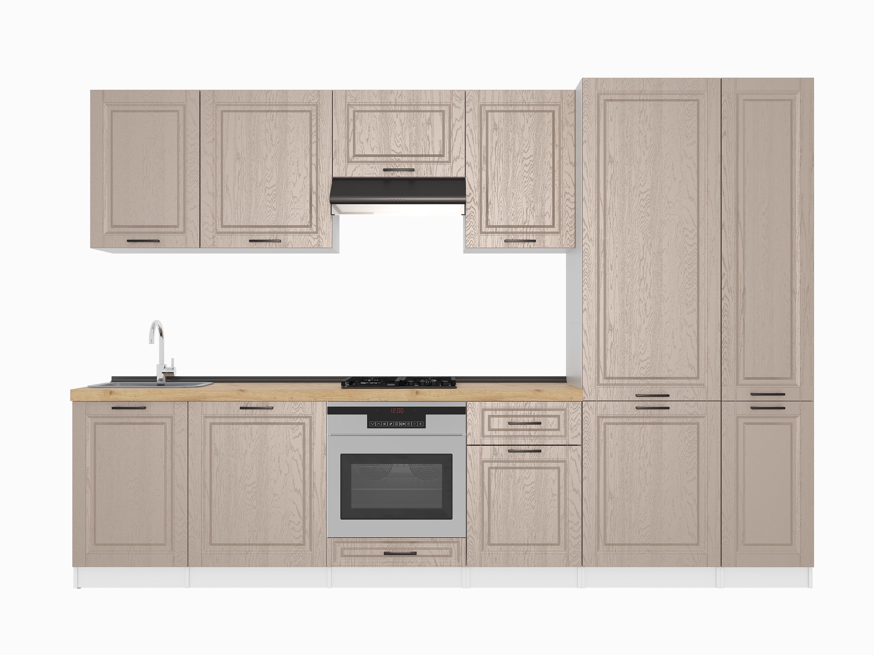 Кухонный гарнитур: Lana "B" Classic, Золотой Дуб, 320 cm