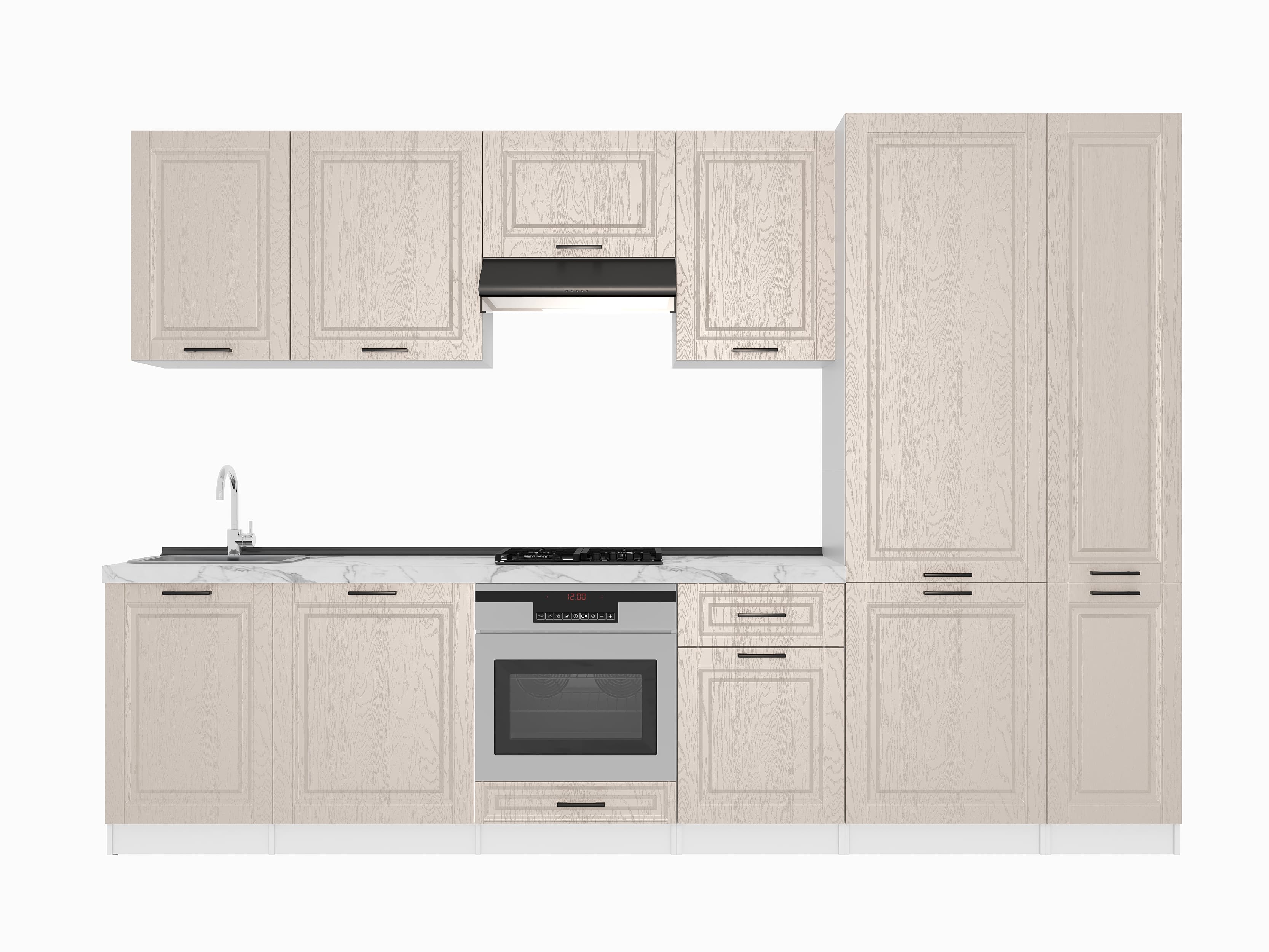 Кухонный гарнитур: Lana "B" Classic, Мрамор, 320 cm