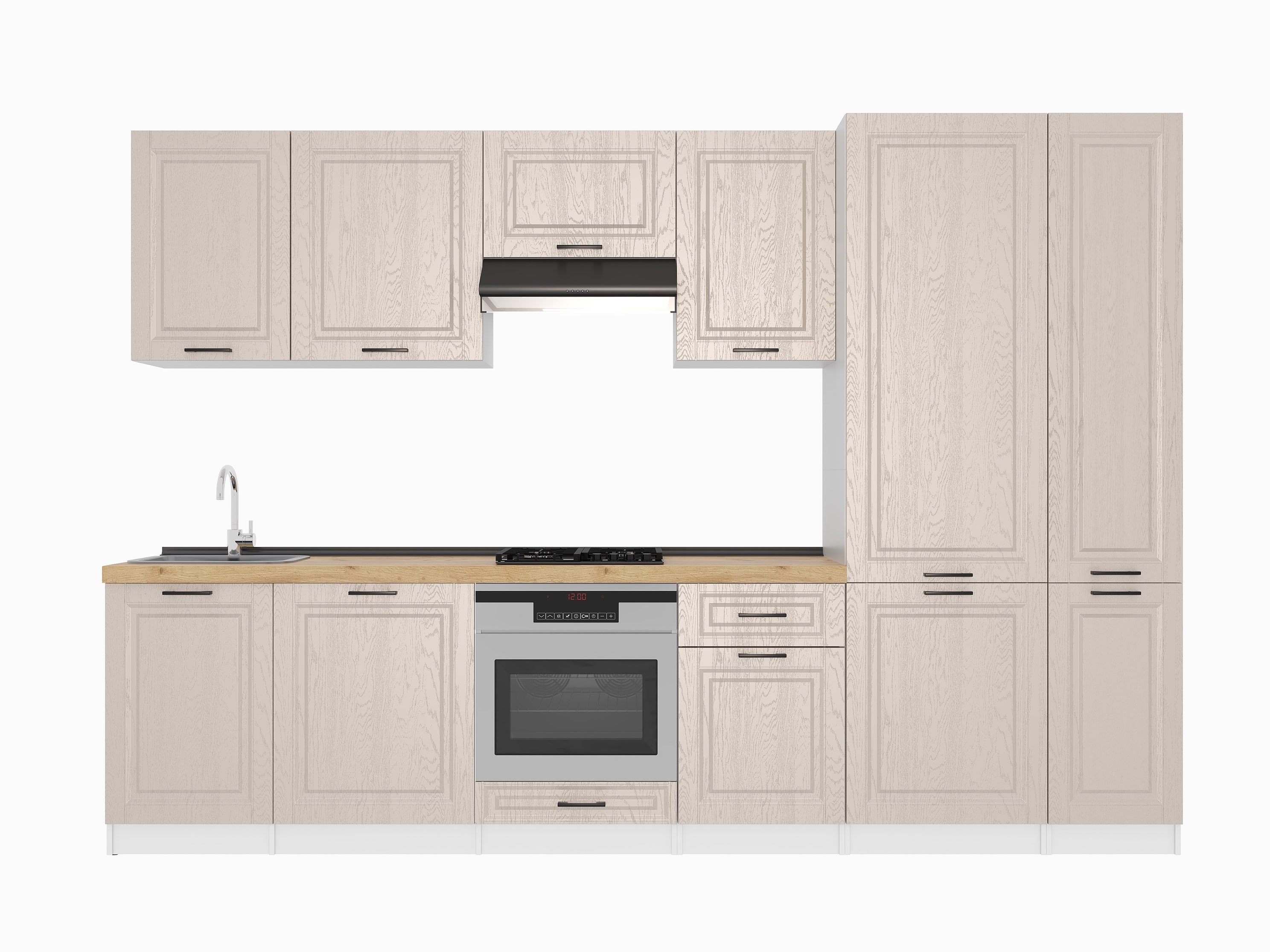 Set bucătărie: Lana "B" Classic, Stejar Auriu, 320 cm