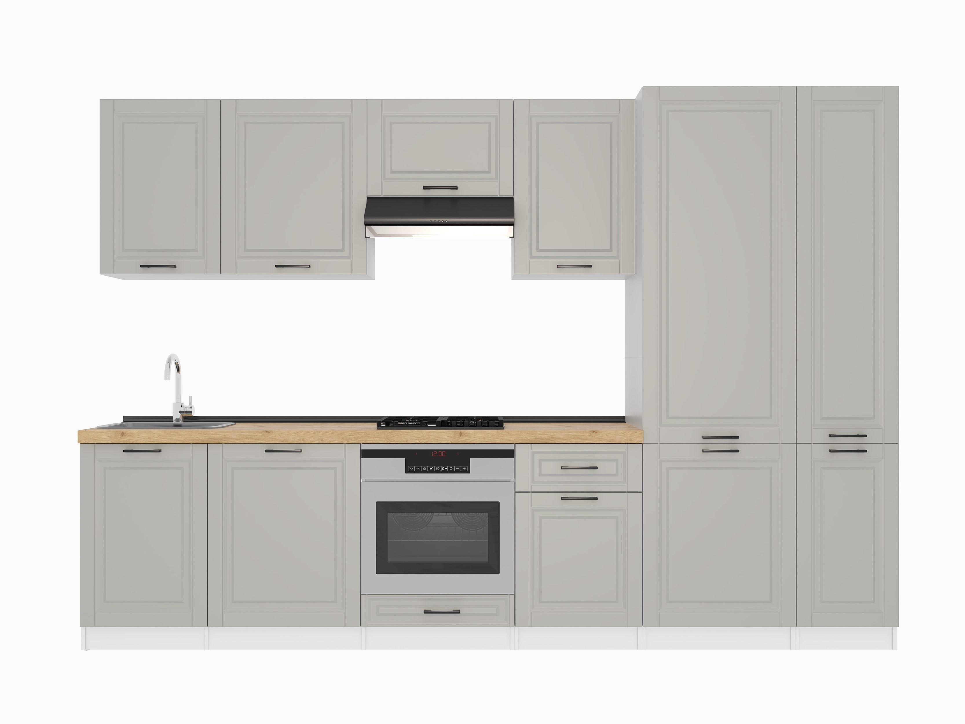 Кухонный гарнитур: Lana "B" Classic, Золотой Дуб, 320 cm
