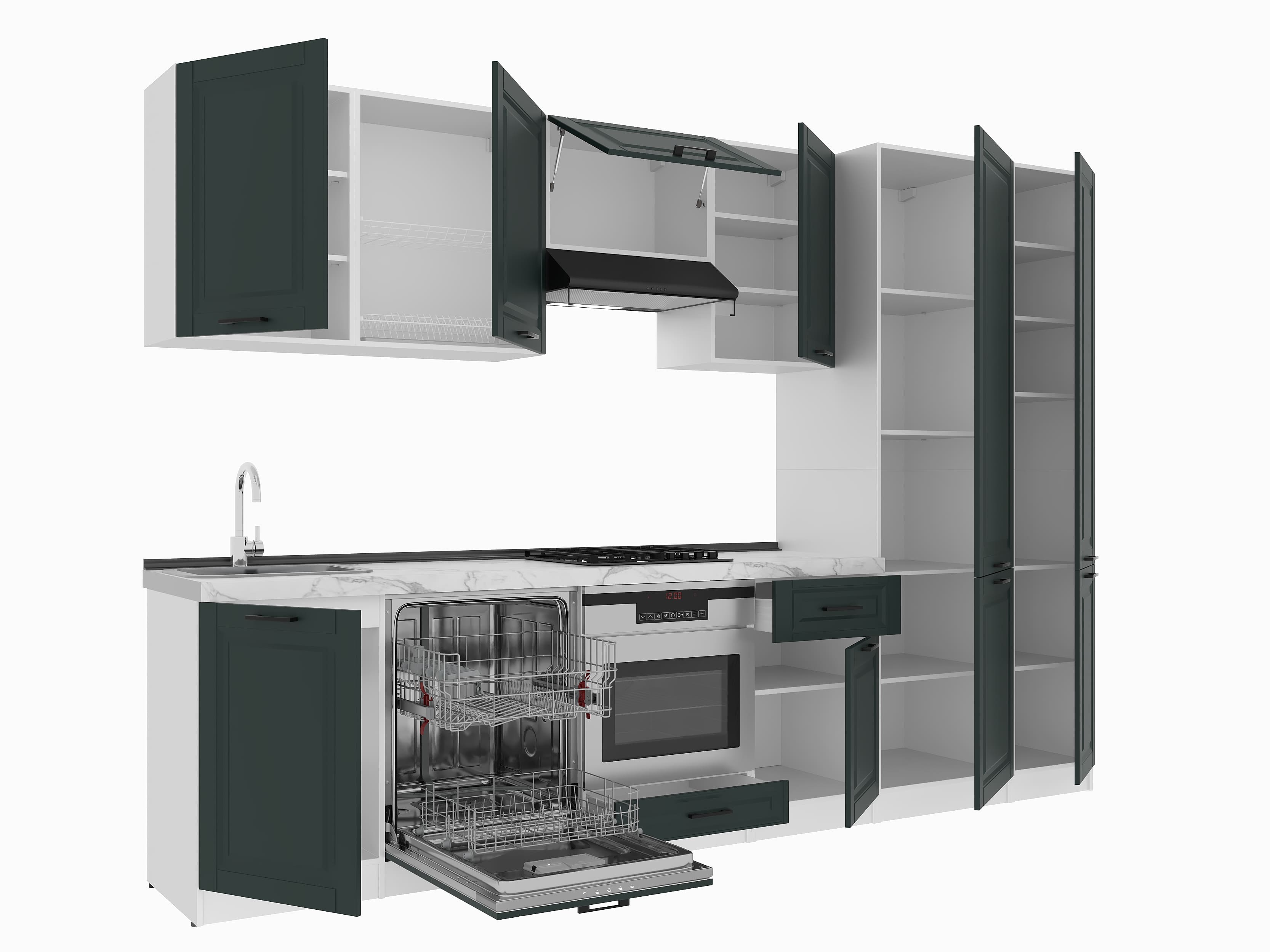 Set bucătărie: Lana "B" Classic, Marmură, 320 cm