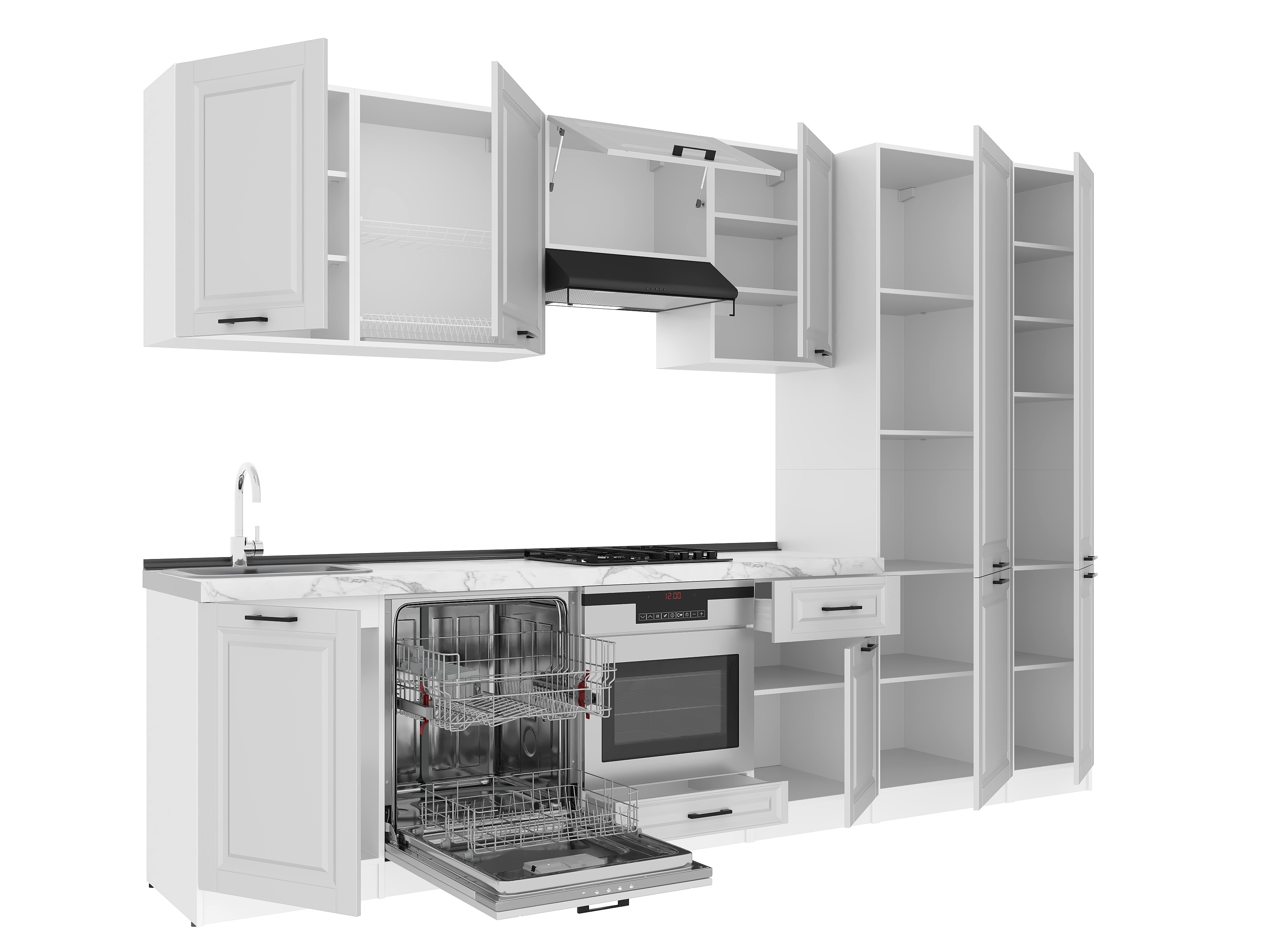 Set bucătărie: Lana "B" Classic, Marmură, 320 cm