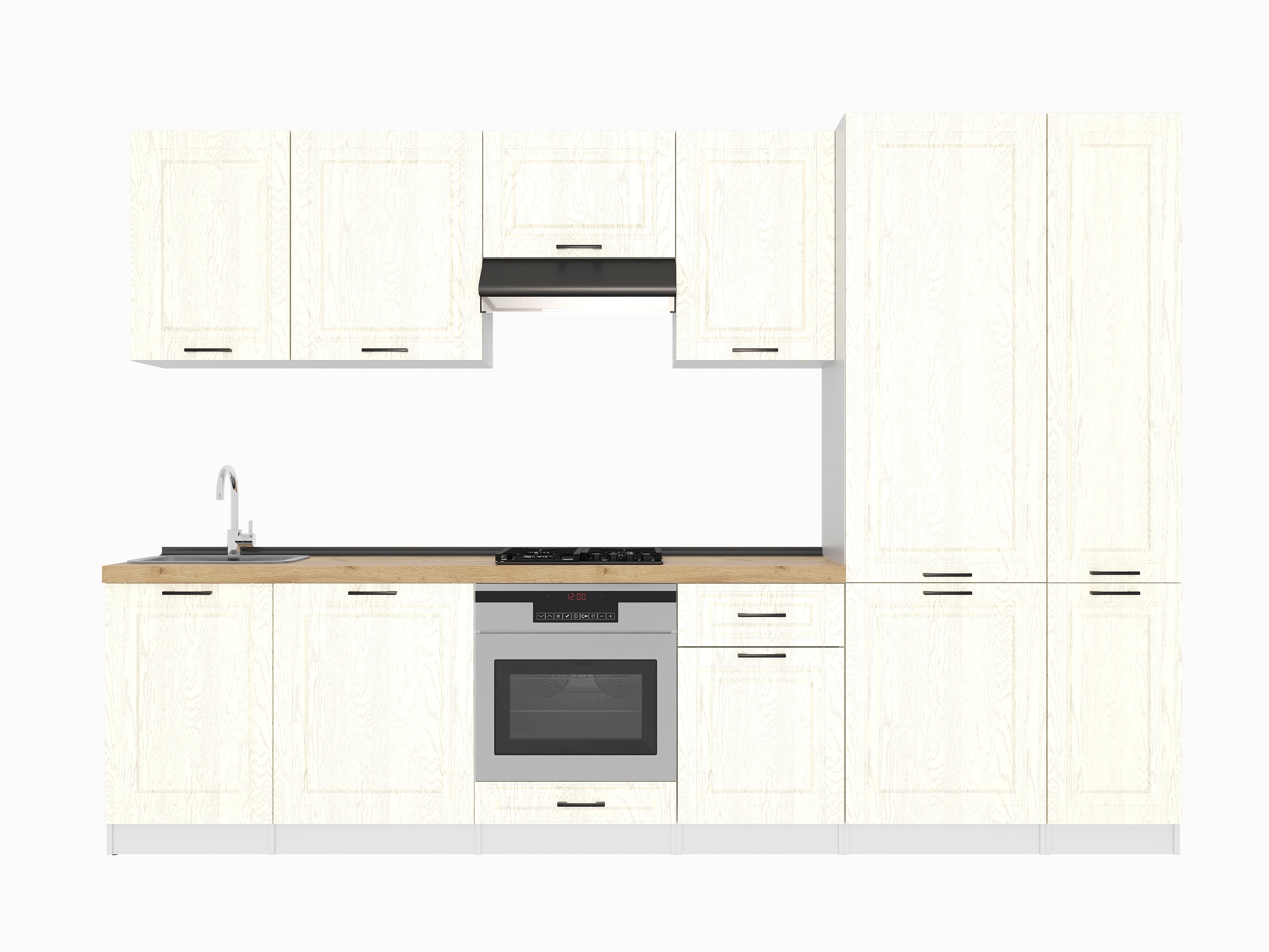 Кухонный гарнитур: Lana "B" Classic, Золотой Дуб, 320 cm