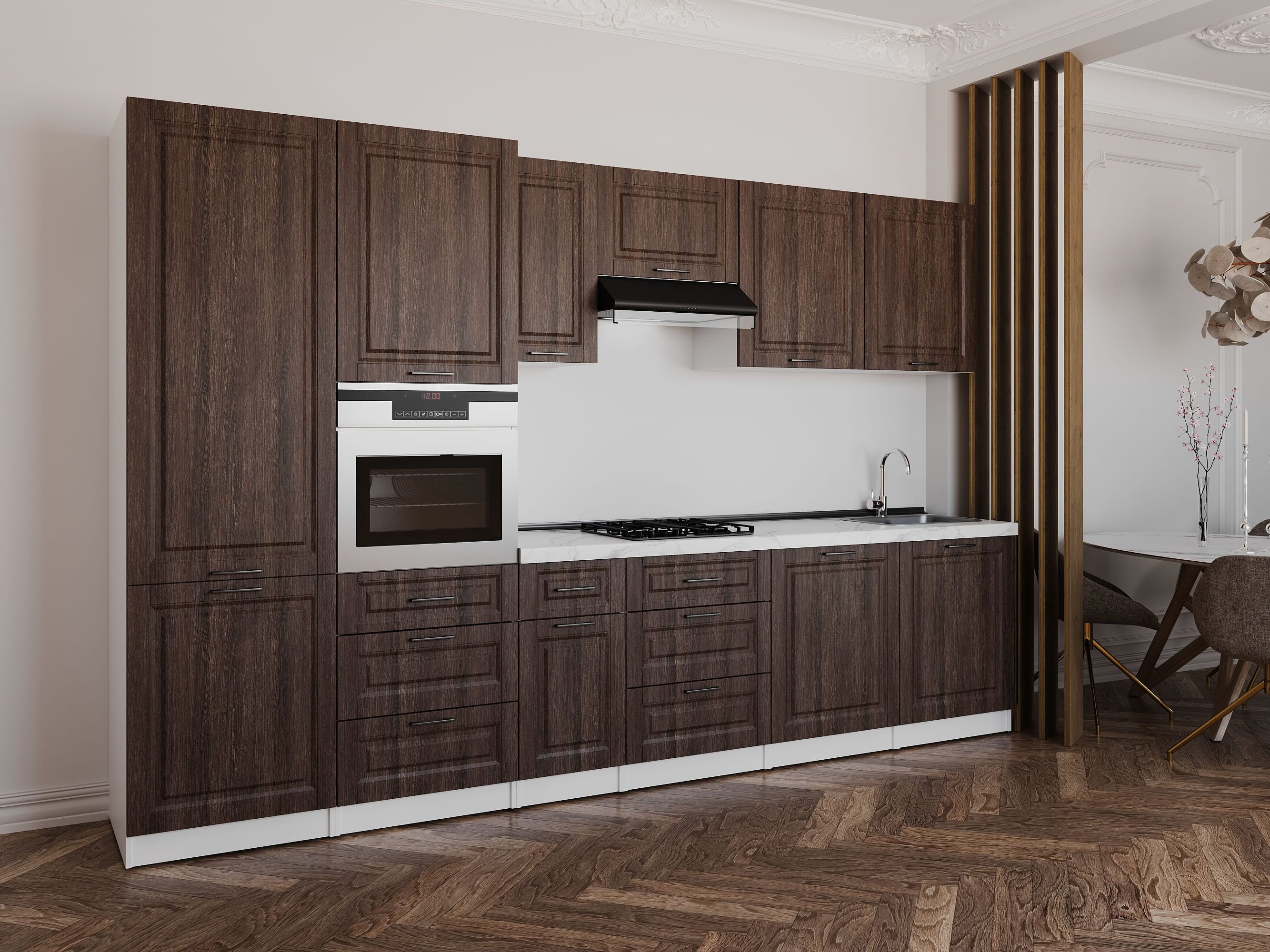 Kitchen: Sandra Classic, Marble, 340 cm