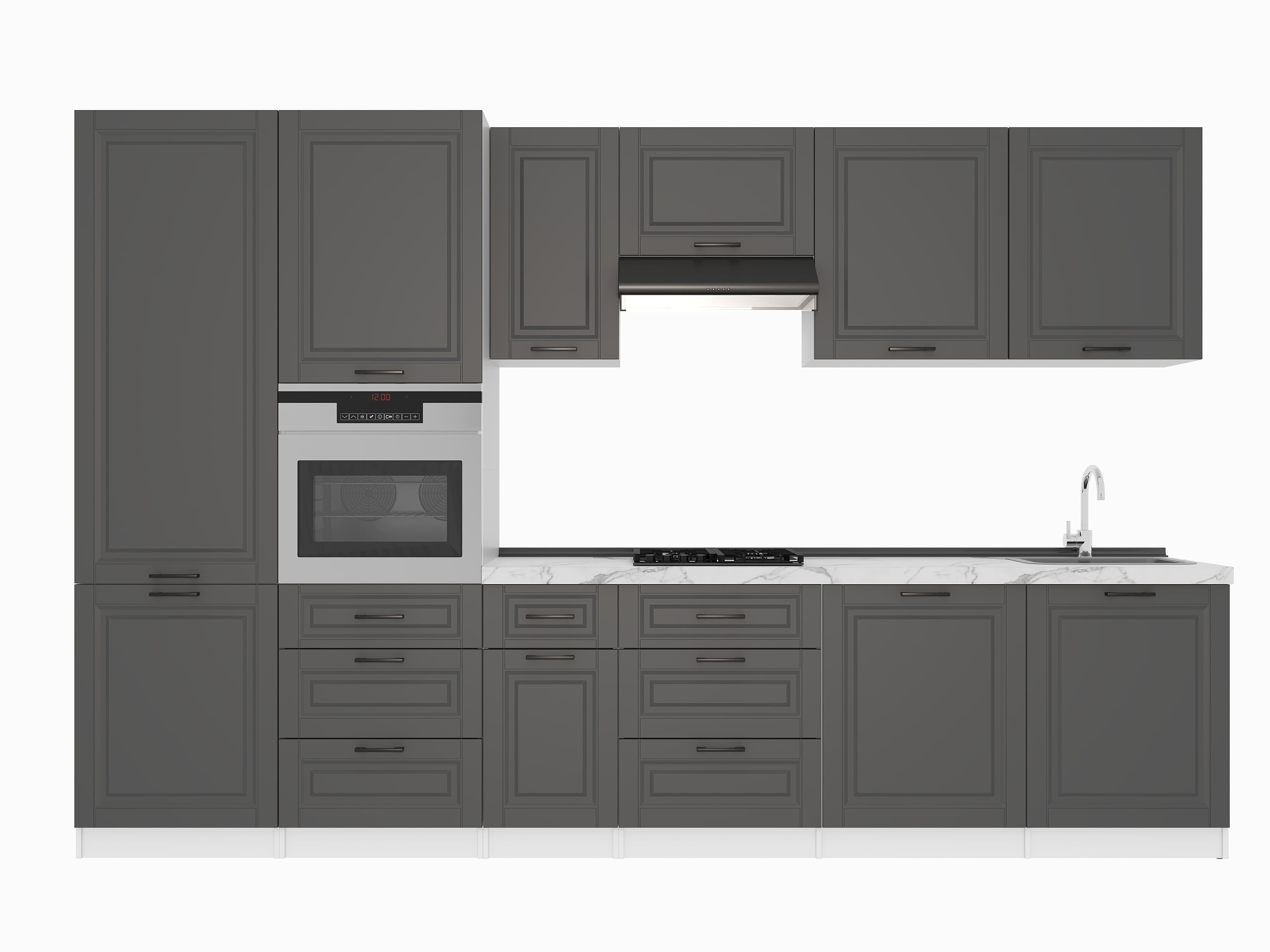 Kitchen: Sandra Classic, Marble, 340 cm