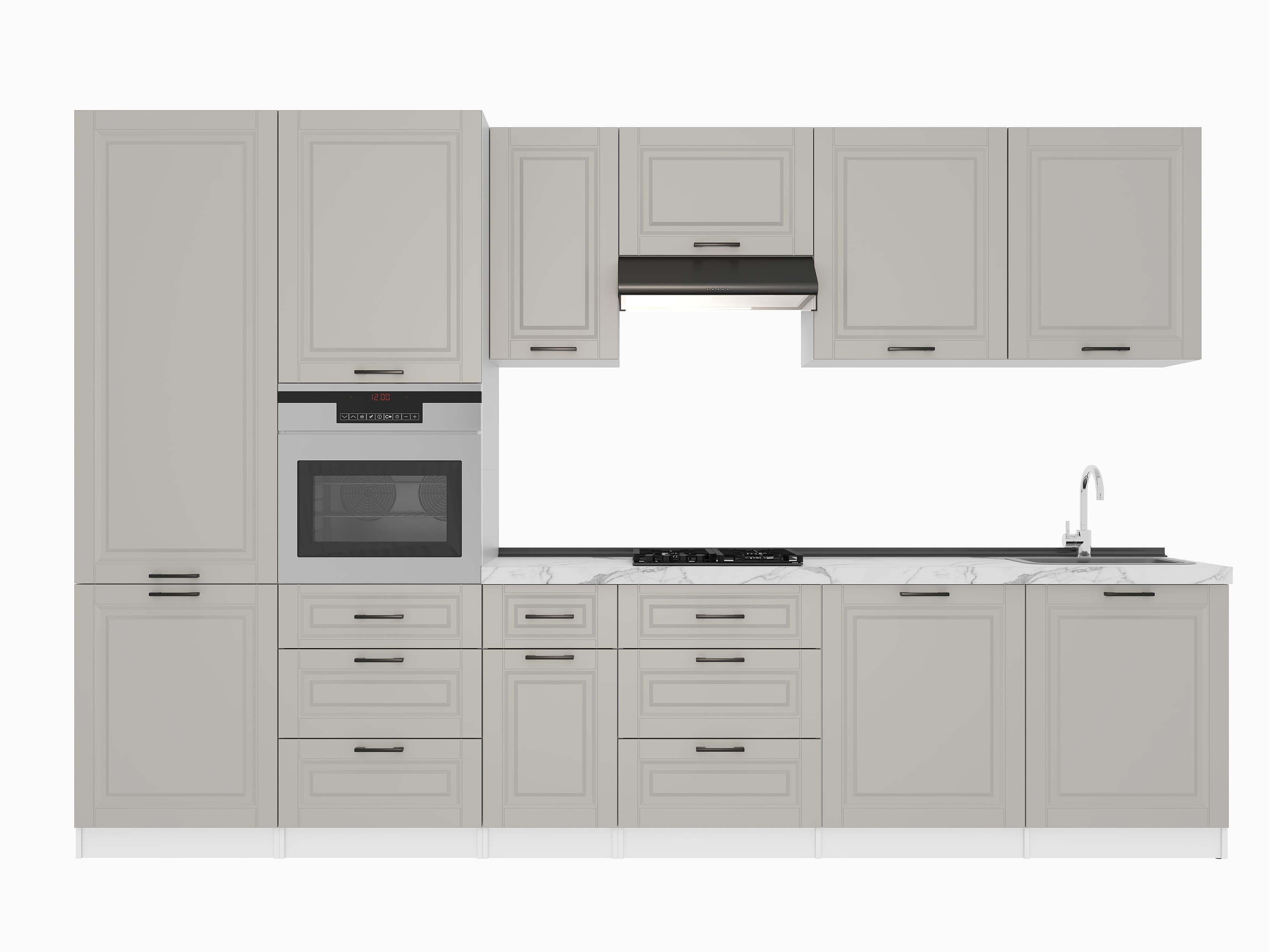 Kitchen: Sandra Classic, Marble, 340 cm