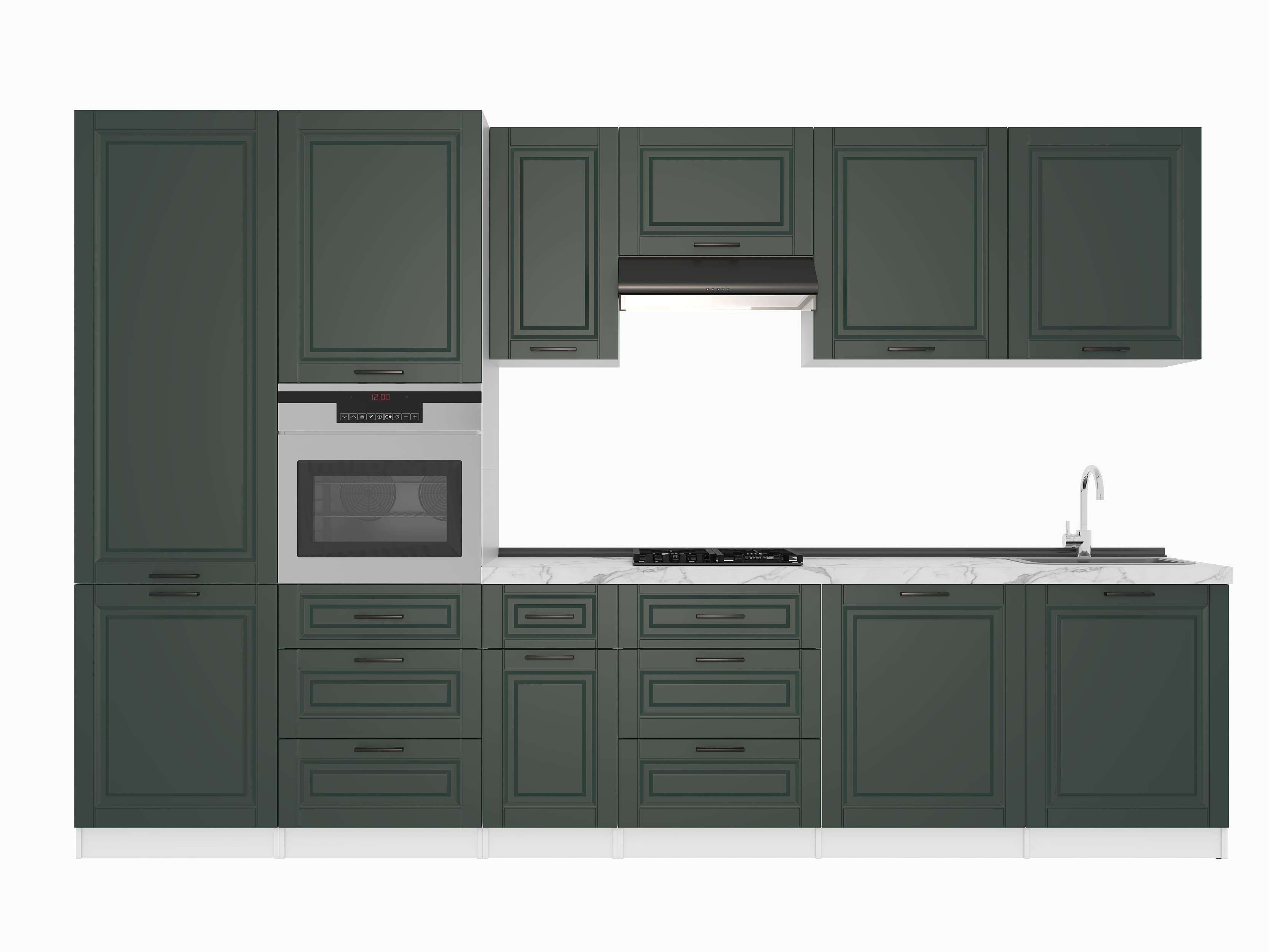 Kitchen: Sandra Classic, Marble, 340 cm