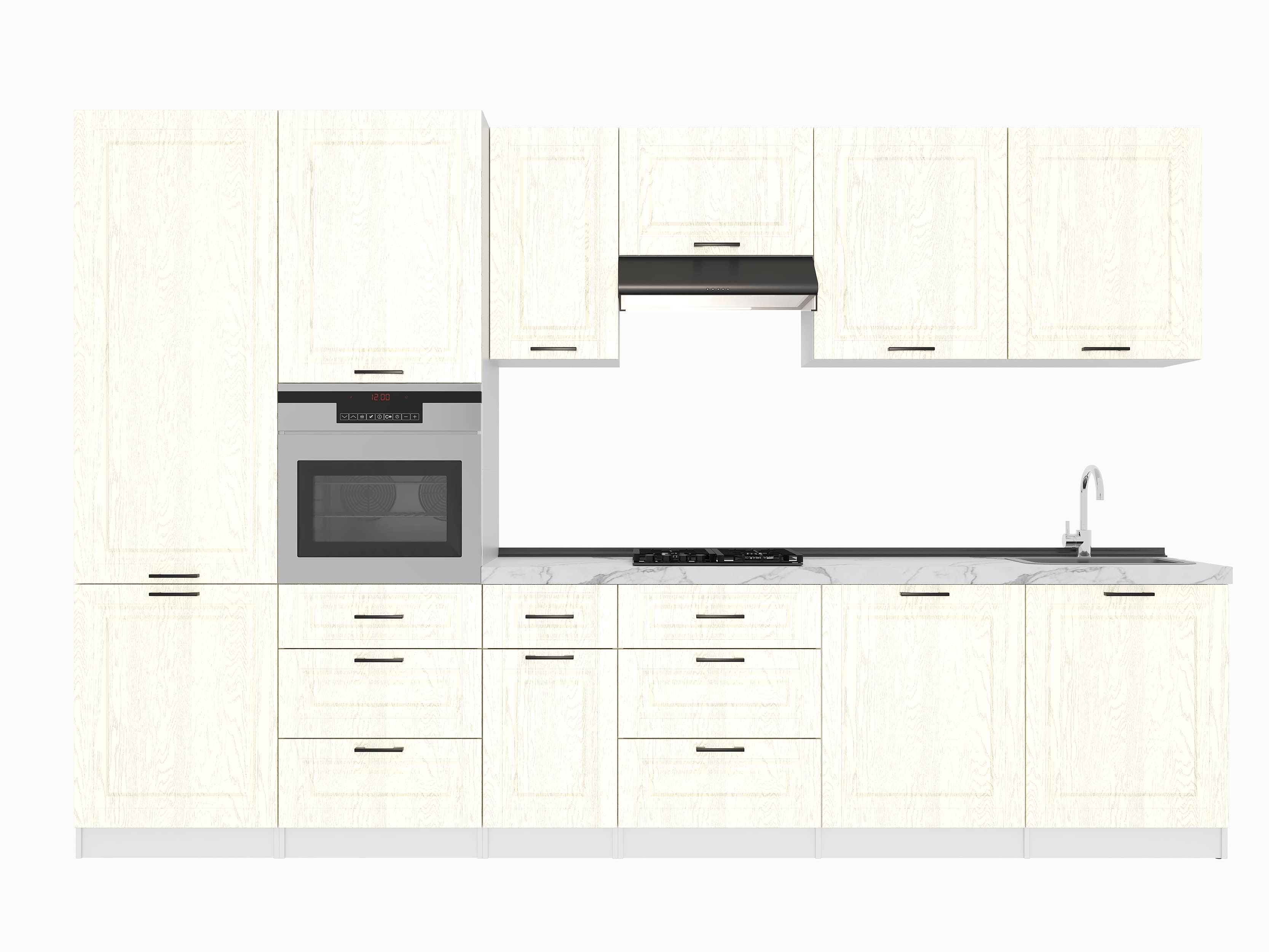 Kitchen: Sandra Classic, Marble, 340 cm