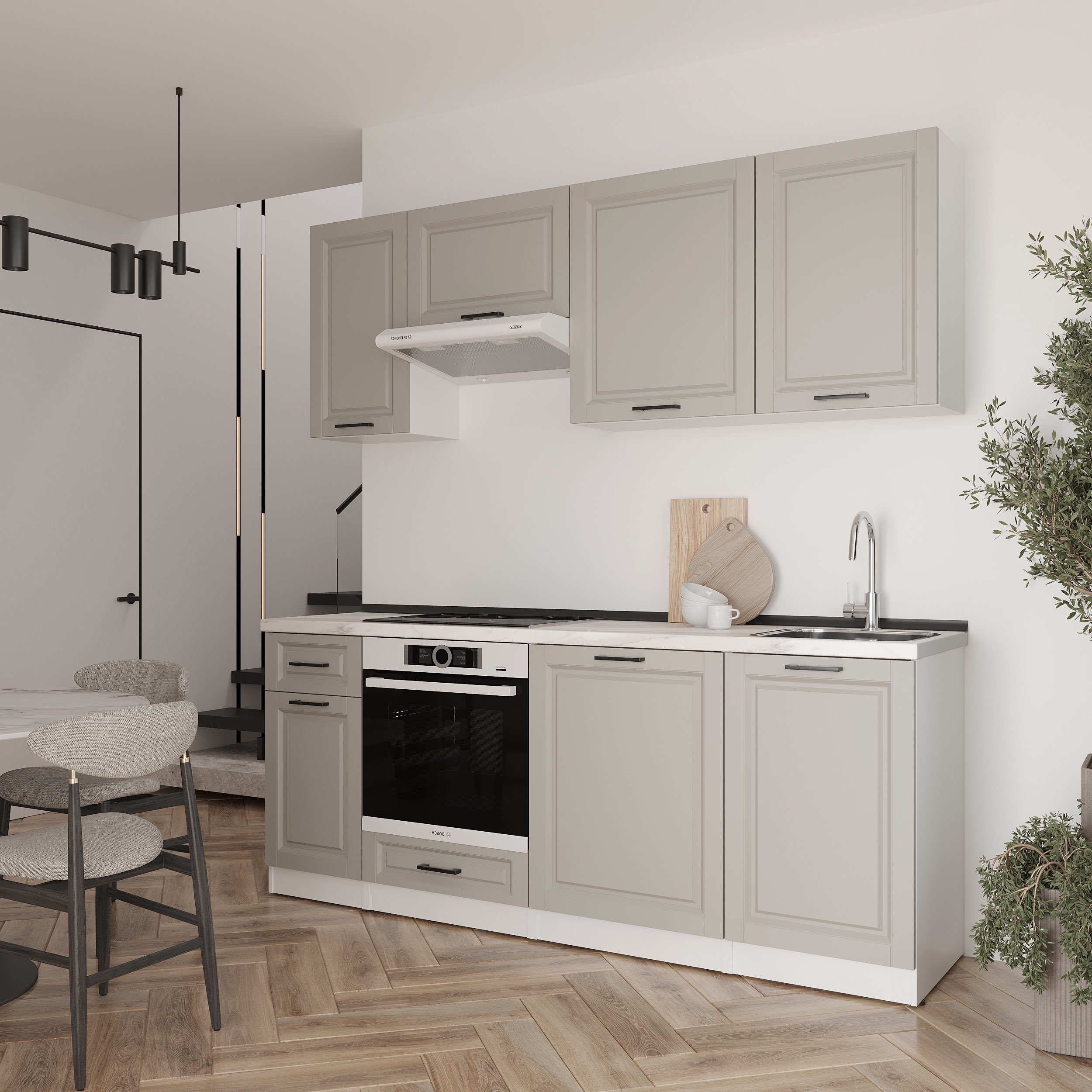 Set bucătărie: Laguna "A" Classic, Marmură, 210 cm