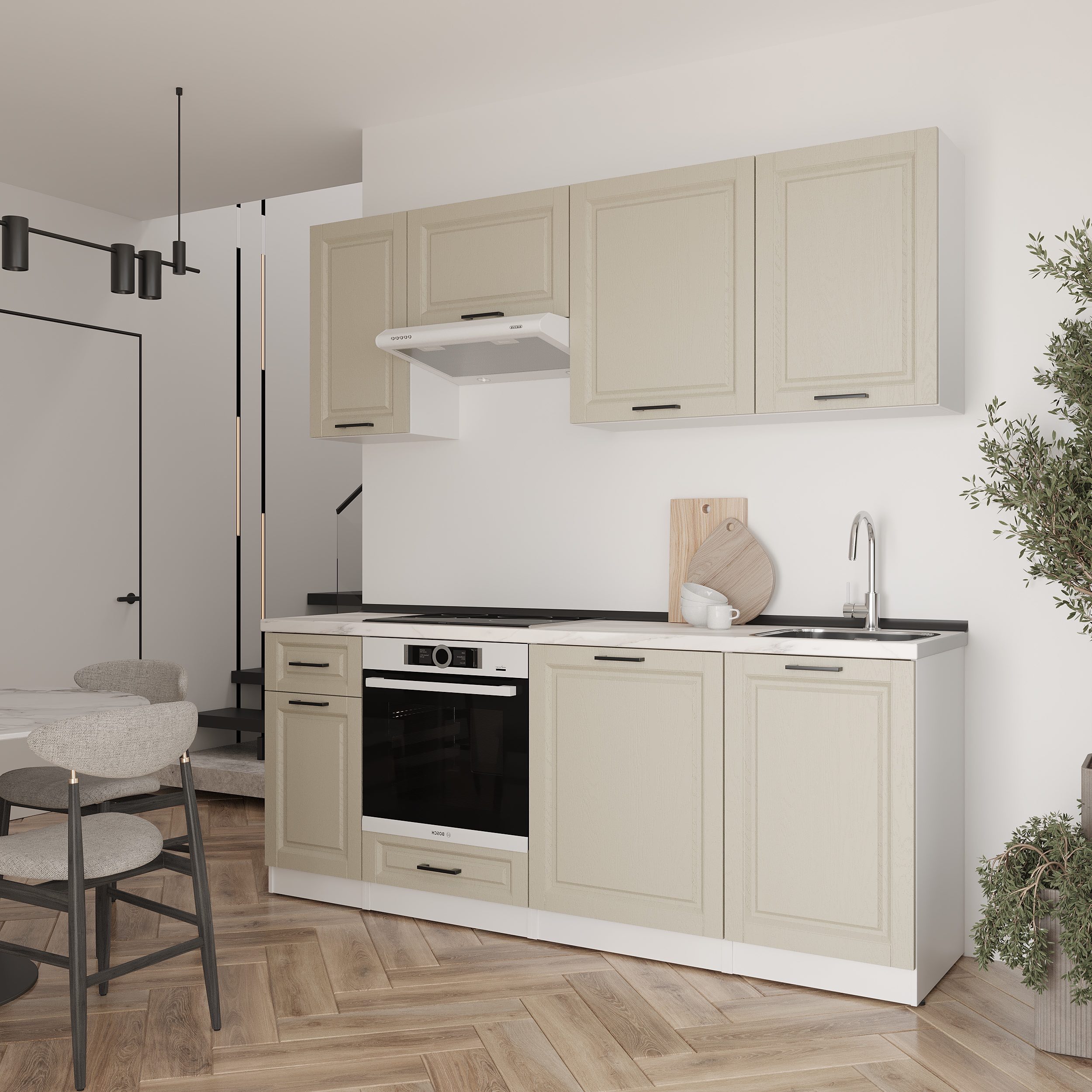 Set bucătărie: Laguna "A" Classic, Marmură, 210 cm