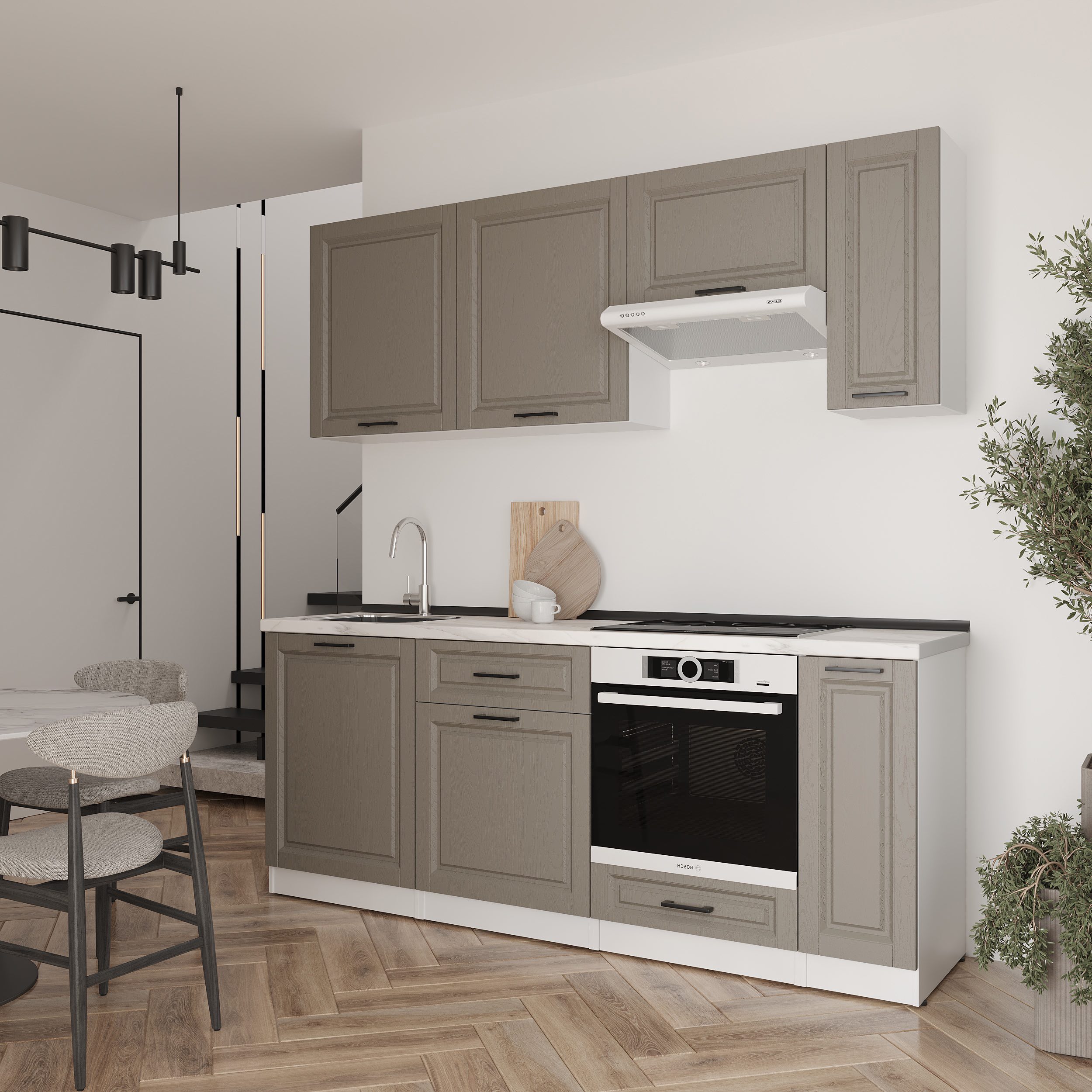 Set bucătărie: Laguna "B" Classic, Marmură, 210 cm