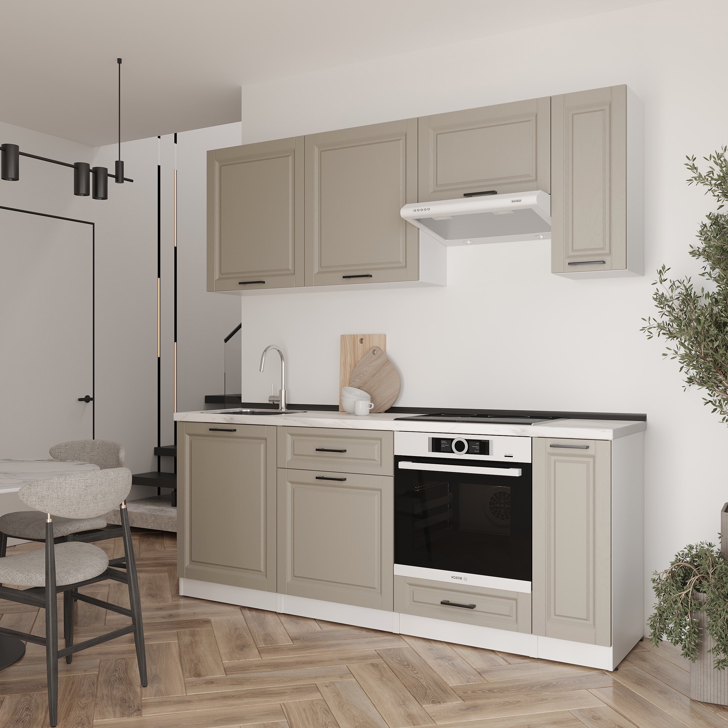 Set bucătărie: Laguna "B" Classic, Marmură, 210 cm