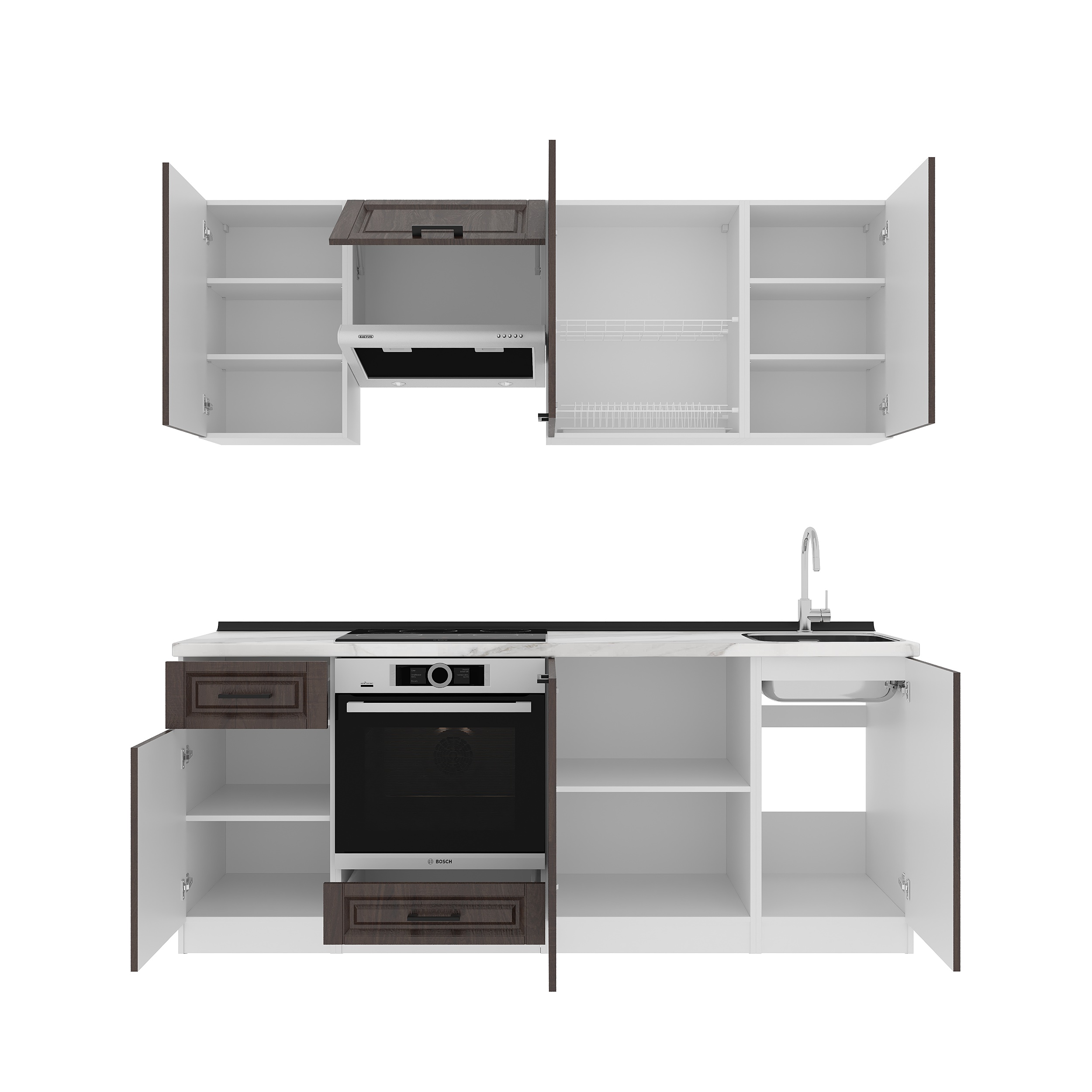 Set bucătărie: Laguna "C" Classic, Marmură, 210 cm