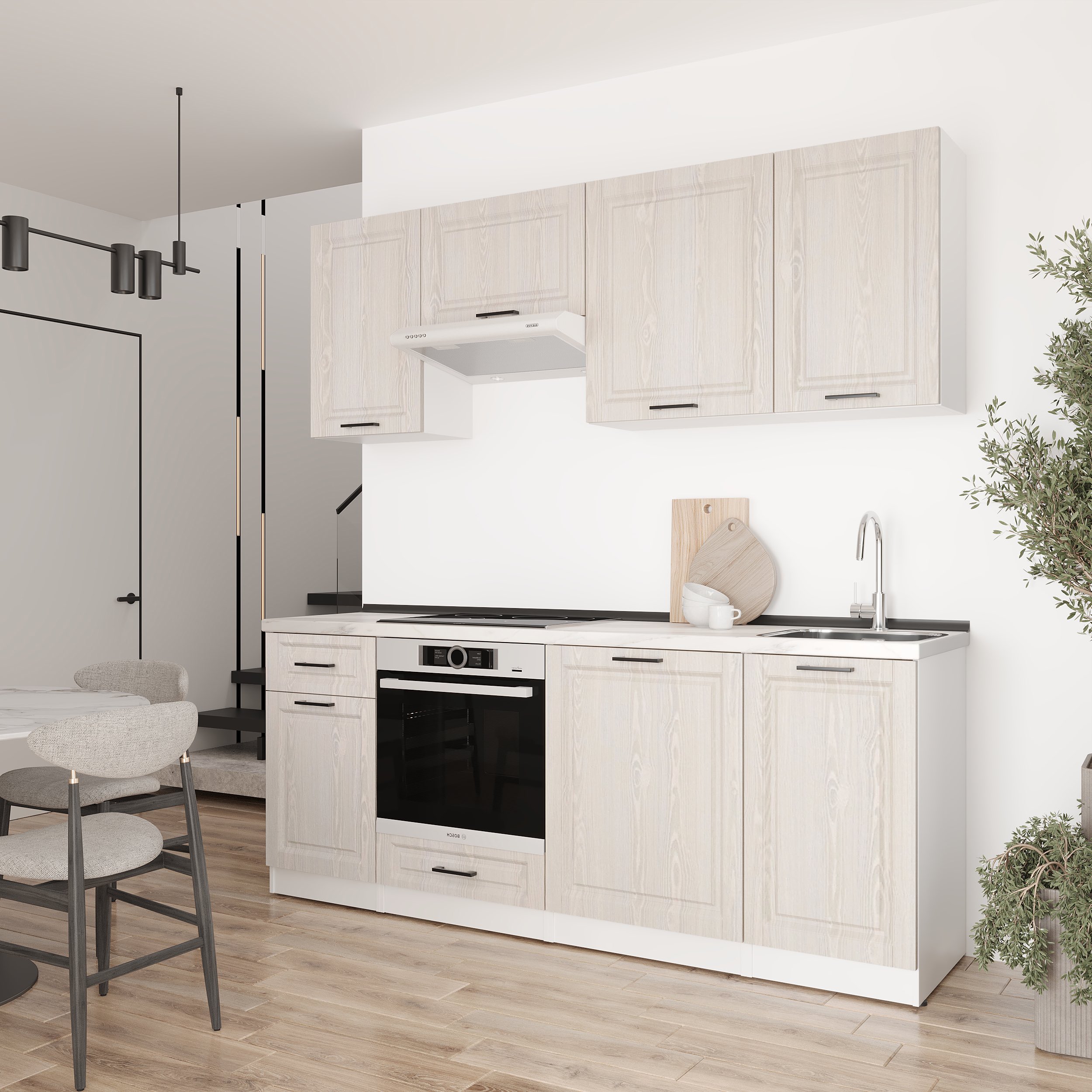 Set bucătărie: Laguna "C" Classic, Marmură, 210 cm