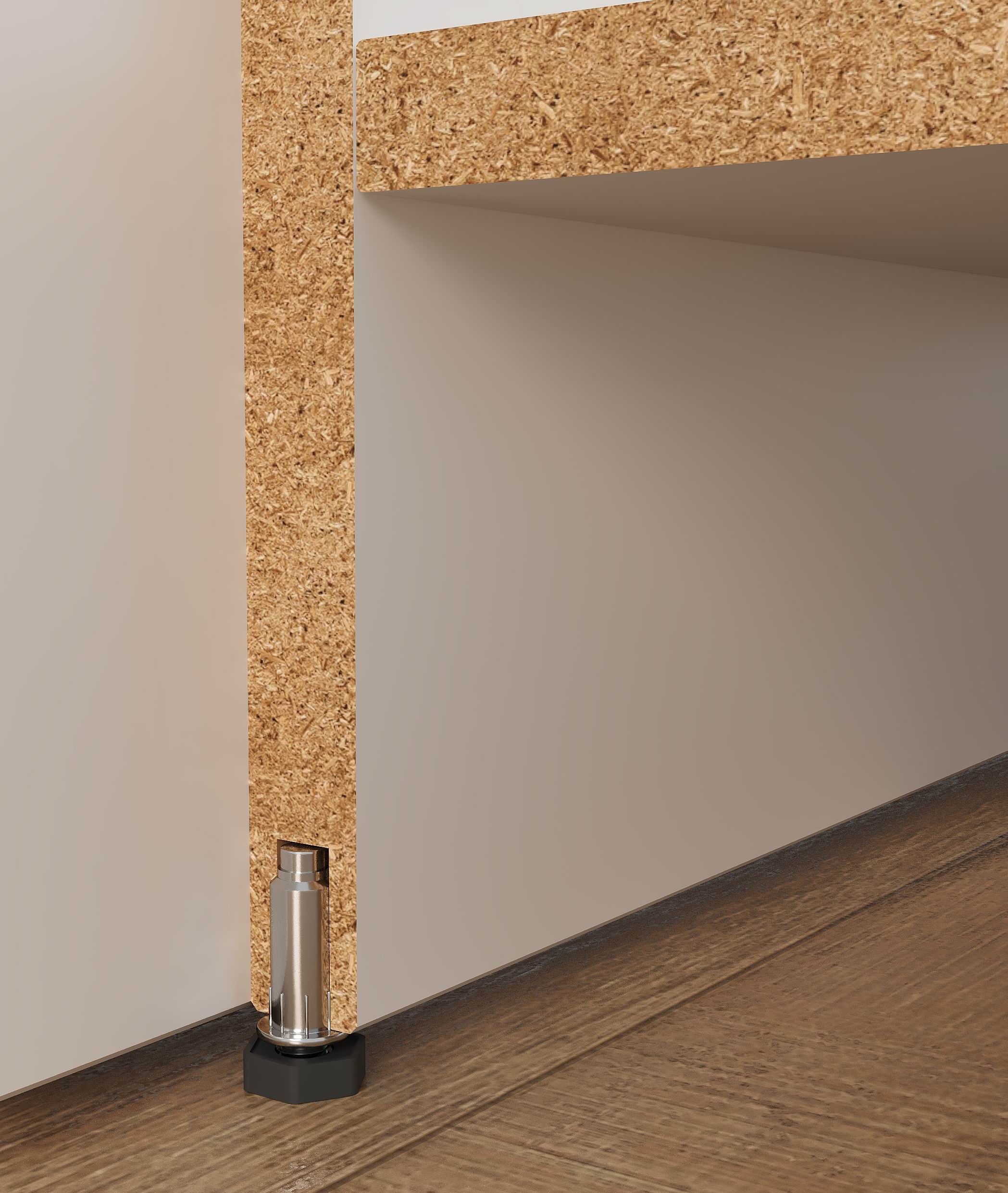 Kitchen: Simona "C" Modern, Gold Oak, 220 cm