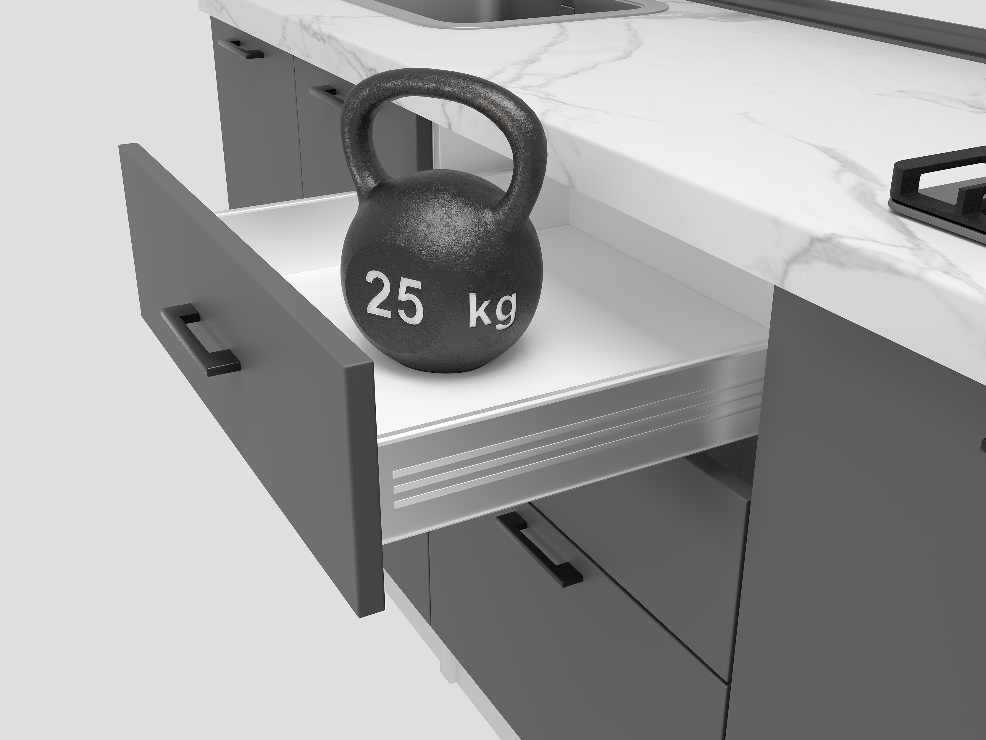 Set bucătărie: Vincento "A" Modern, Stejar Auriu, 260 cm