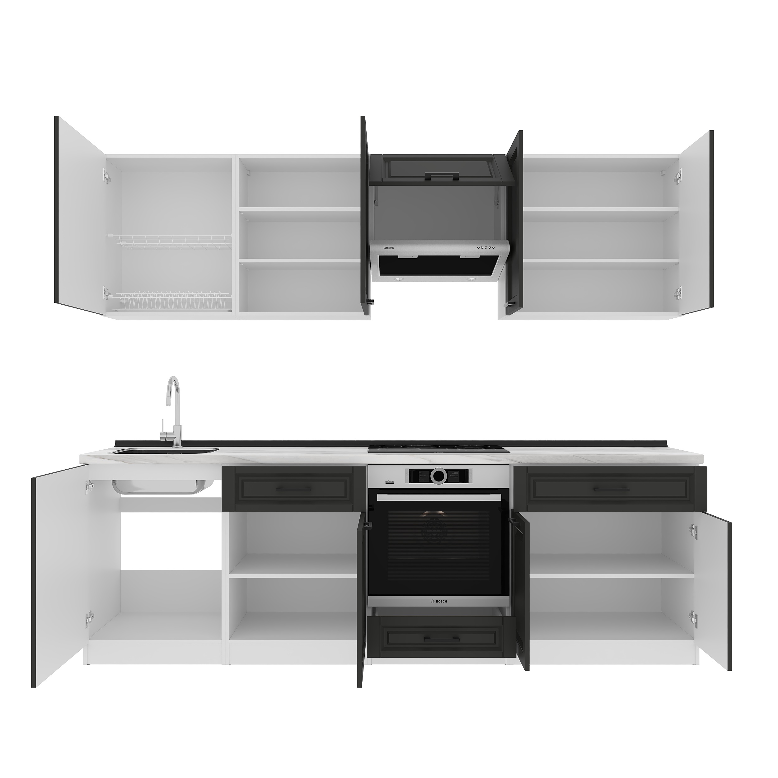 Set bucătărie: Vincento "C" Classic, Marmură, 260 cm