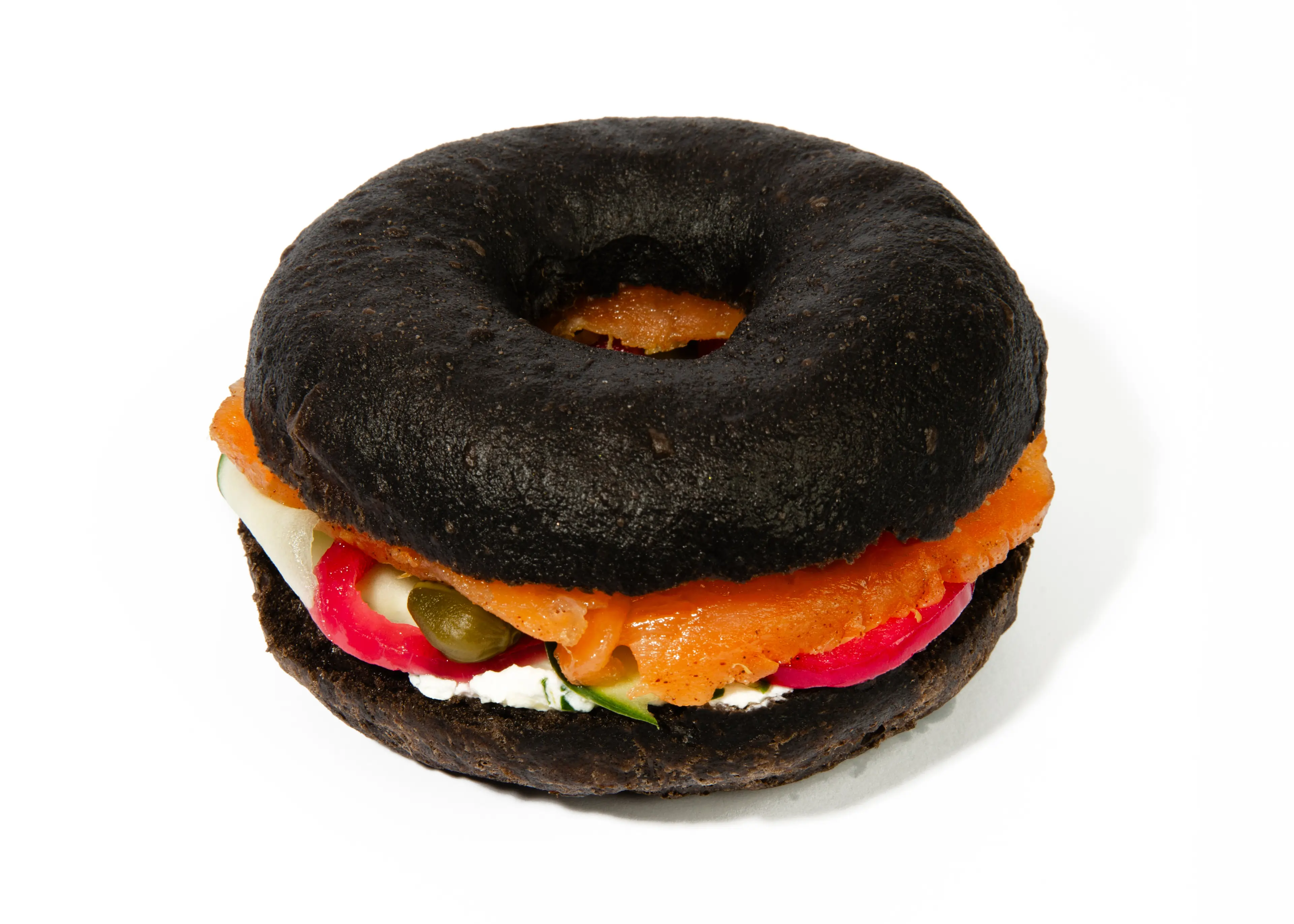 Ring with salmon